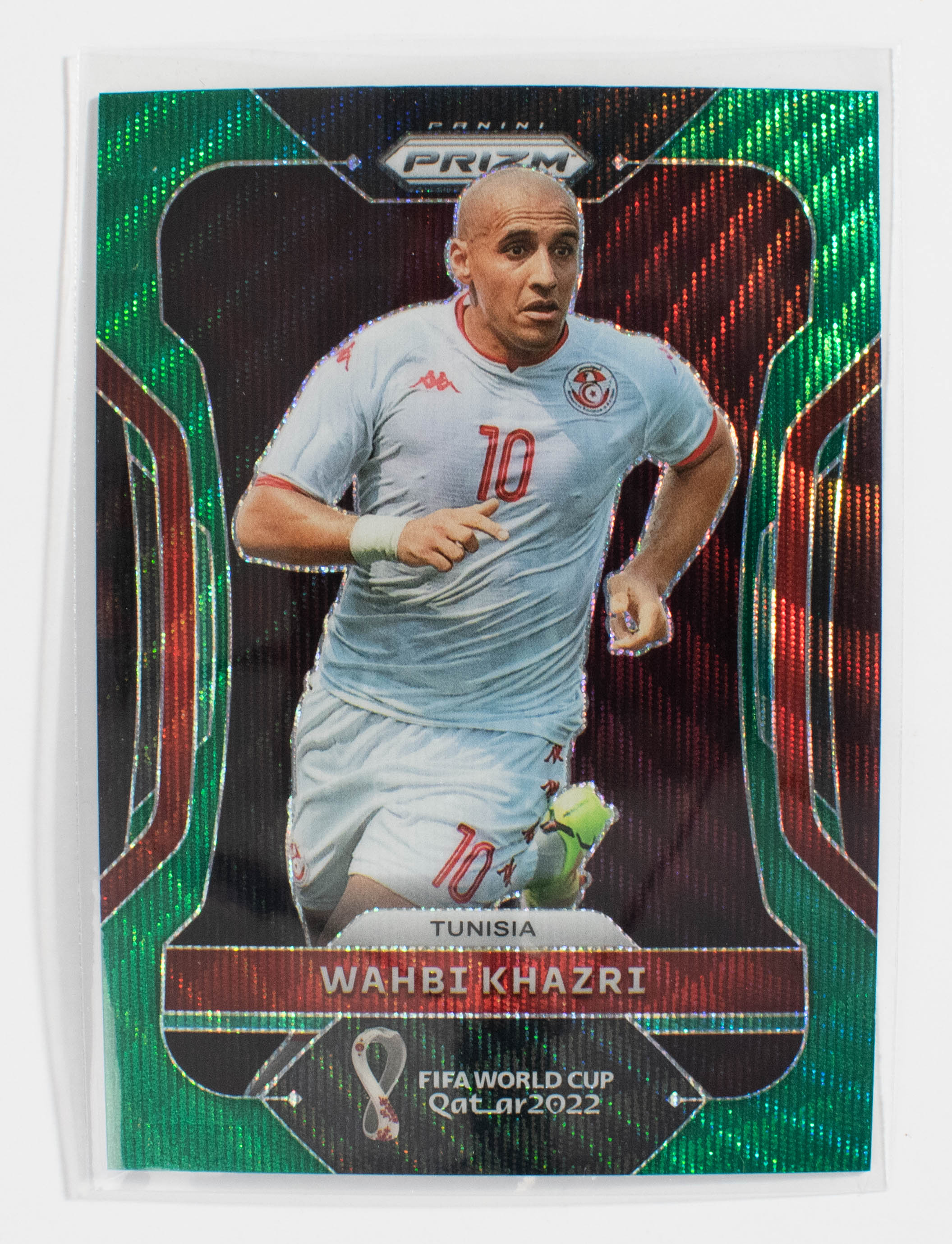 2022 Panini Prizm FIFA World Cup Green Wave 197 Wahbi Khazri