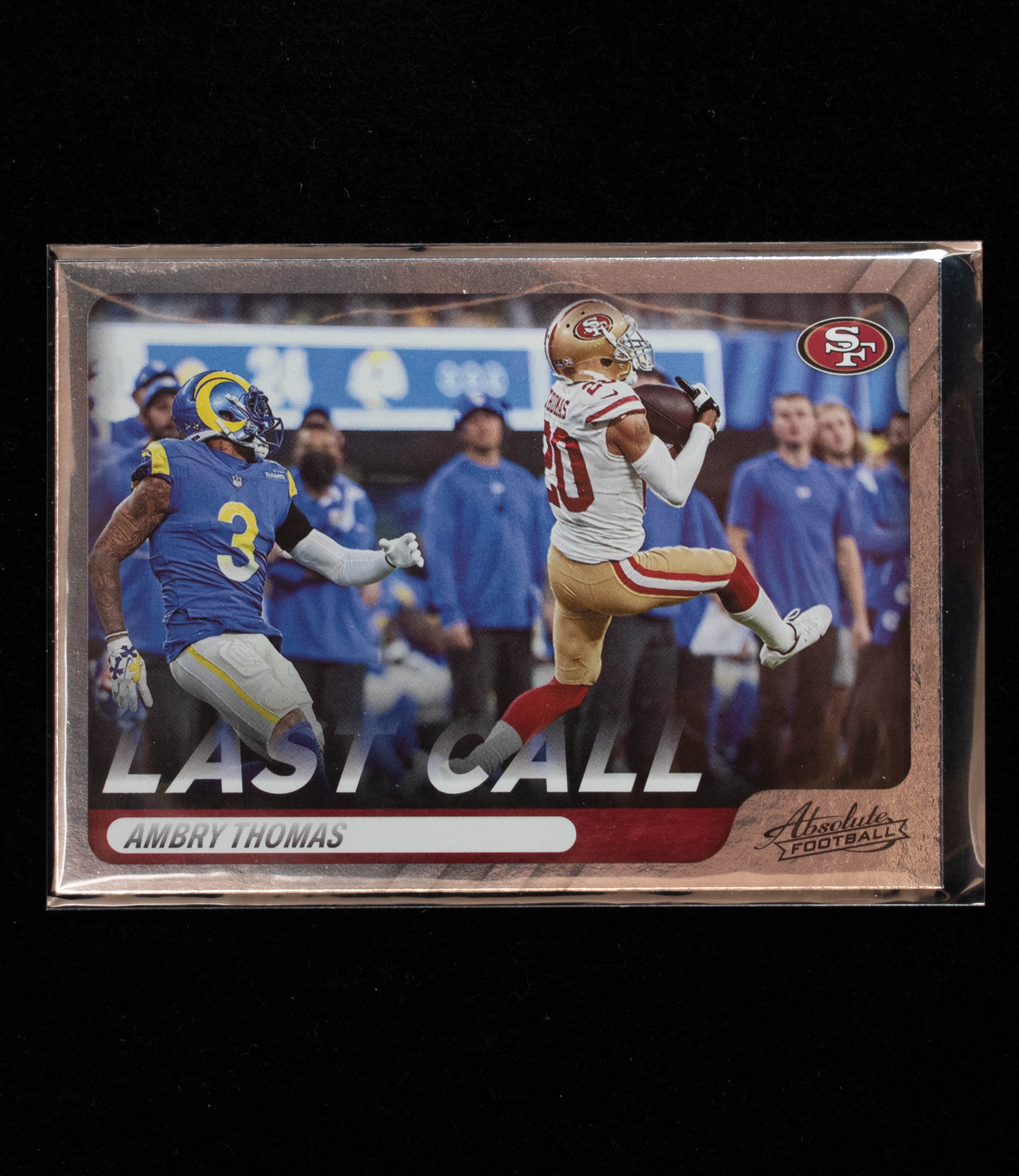 Ambry Thomas LC-19 Panini 2022 Absolute Football 49ers