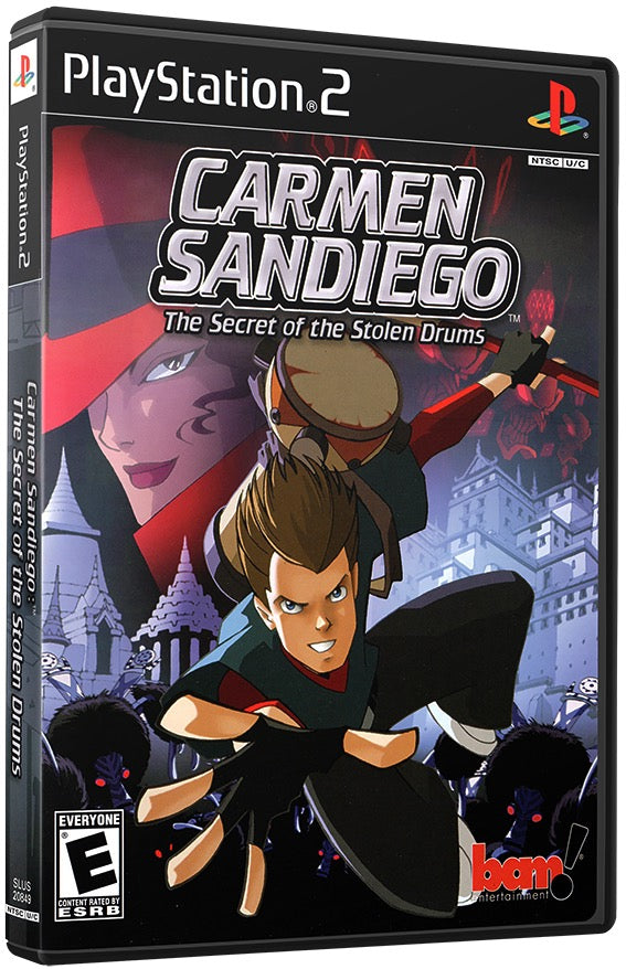 Carmen Sandiego - The Secret of the Stolen Drums PS2 Sony Playstation 2 Used Video Game PS2