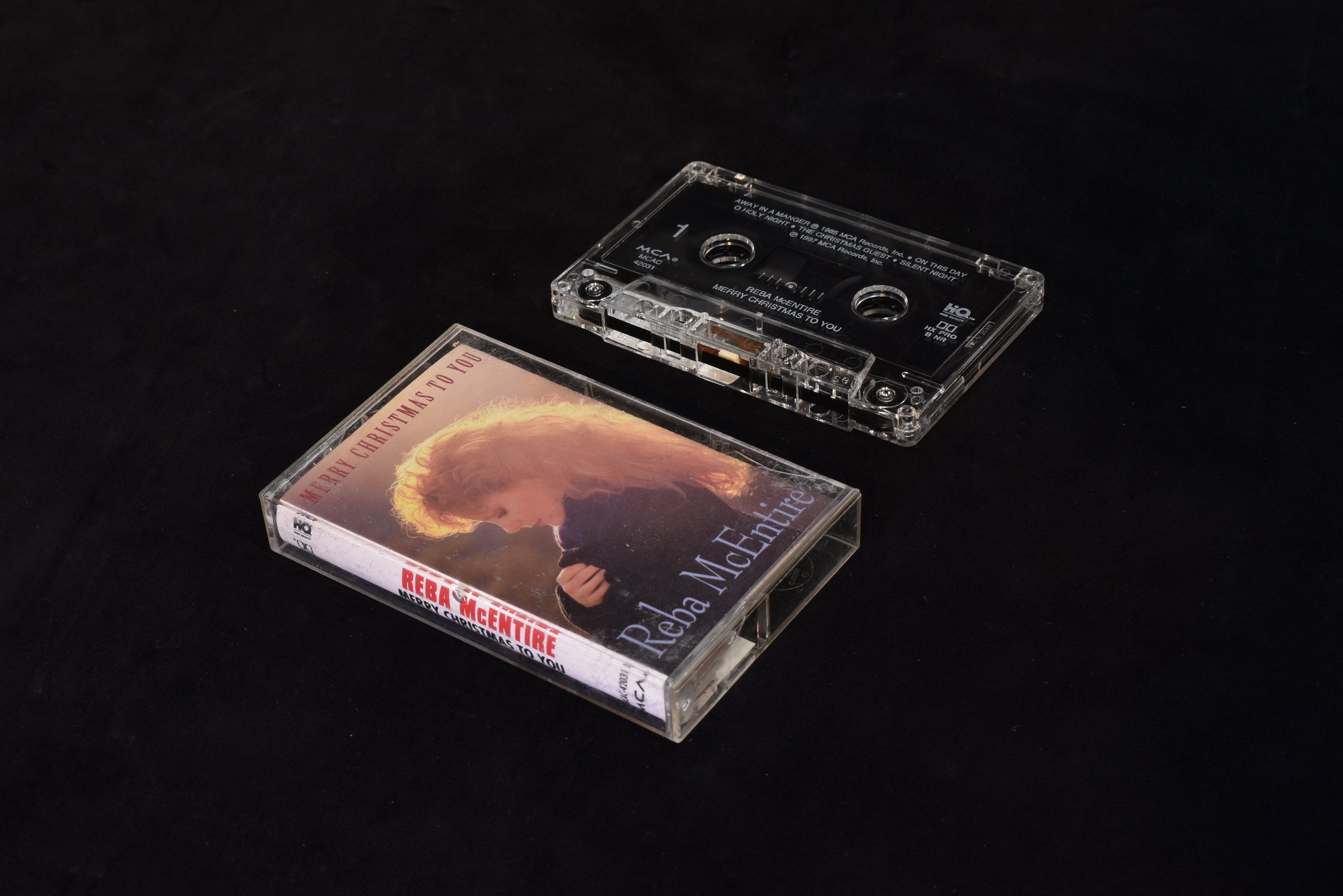 Reba McEntire merry Christmas to you Christmas cassette tape used