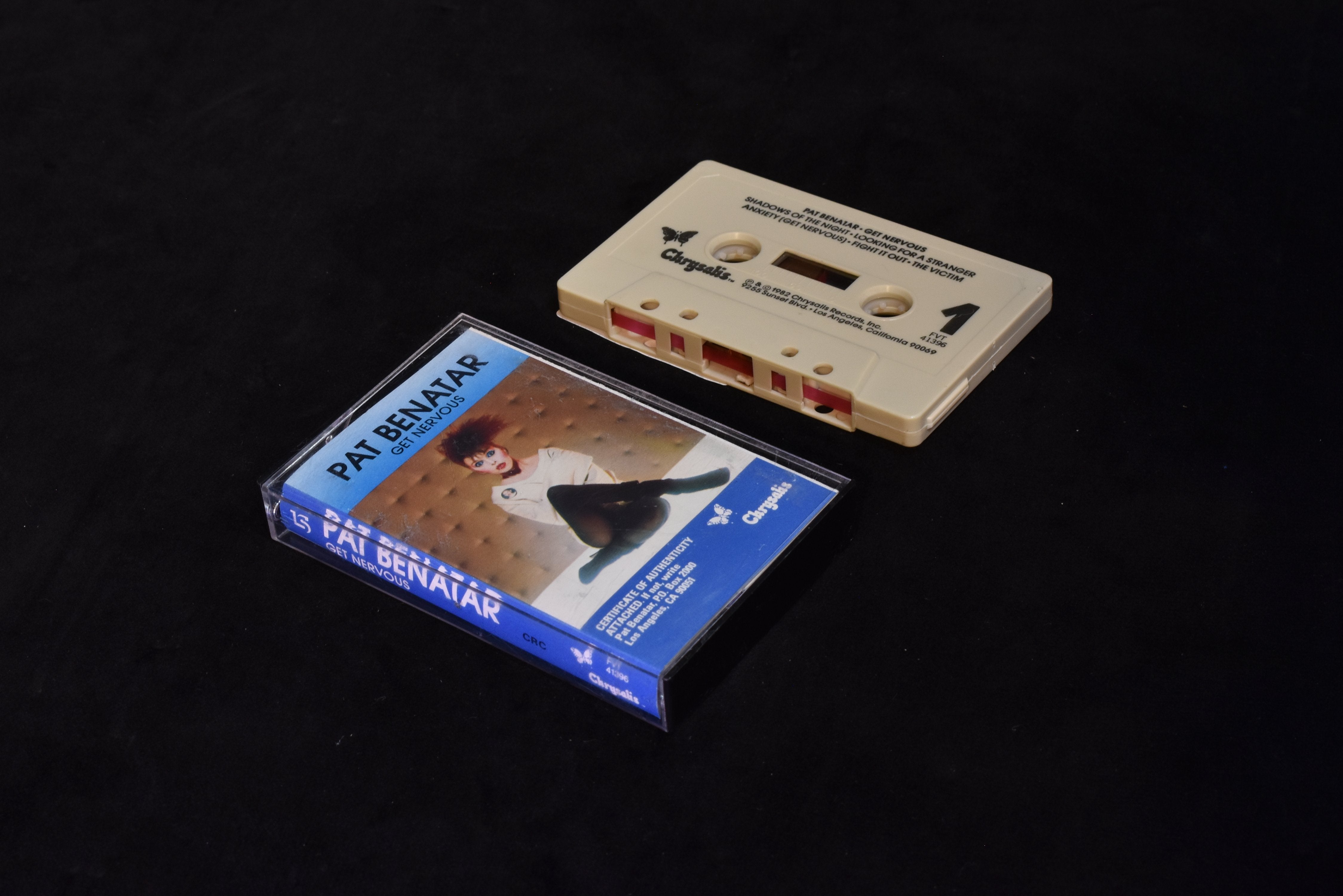 Pat Pat Benatar get nervous get nervous cassette tape used