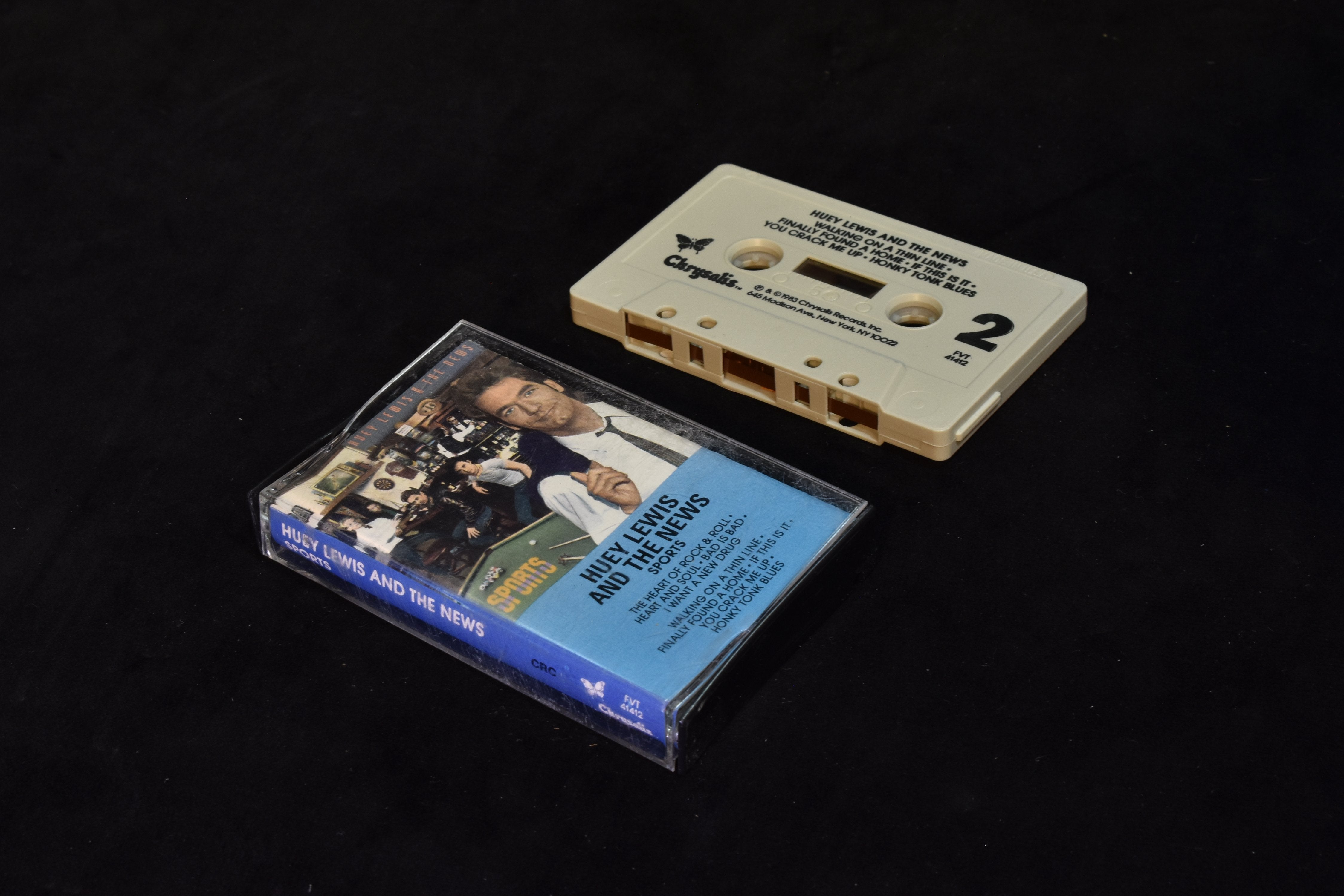 Huey Lewis and the news sports cassette tape used