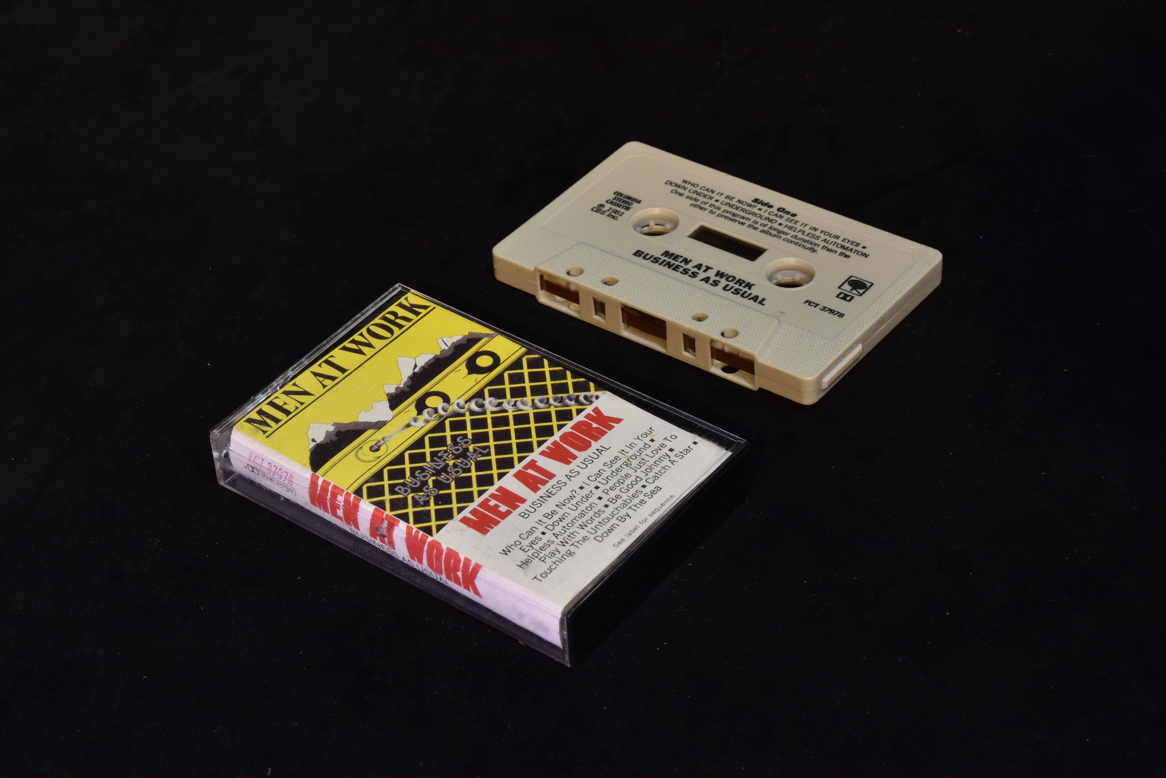 Men At Work business as usual cassette tape used