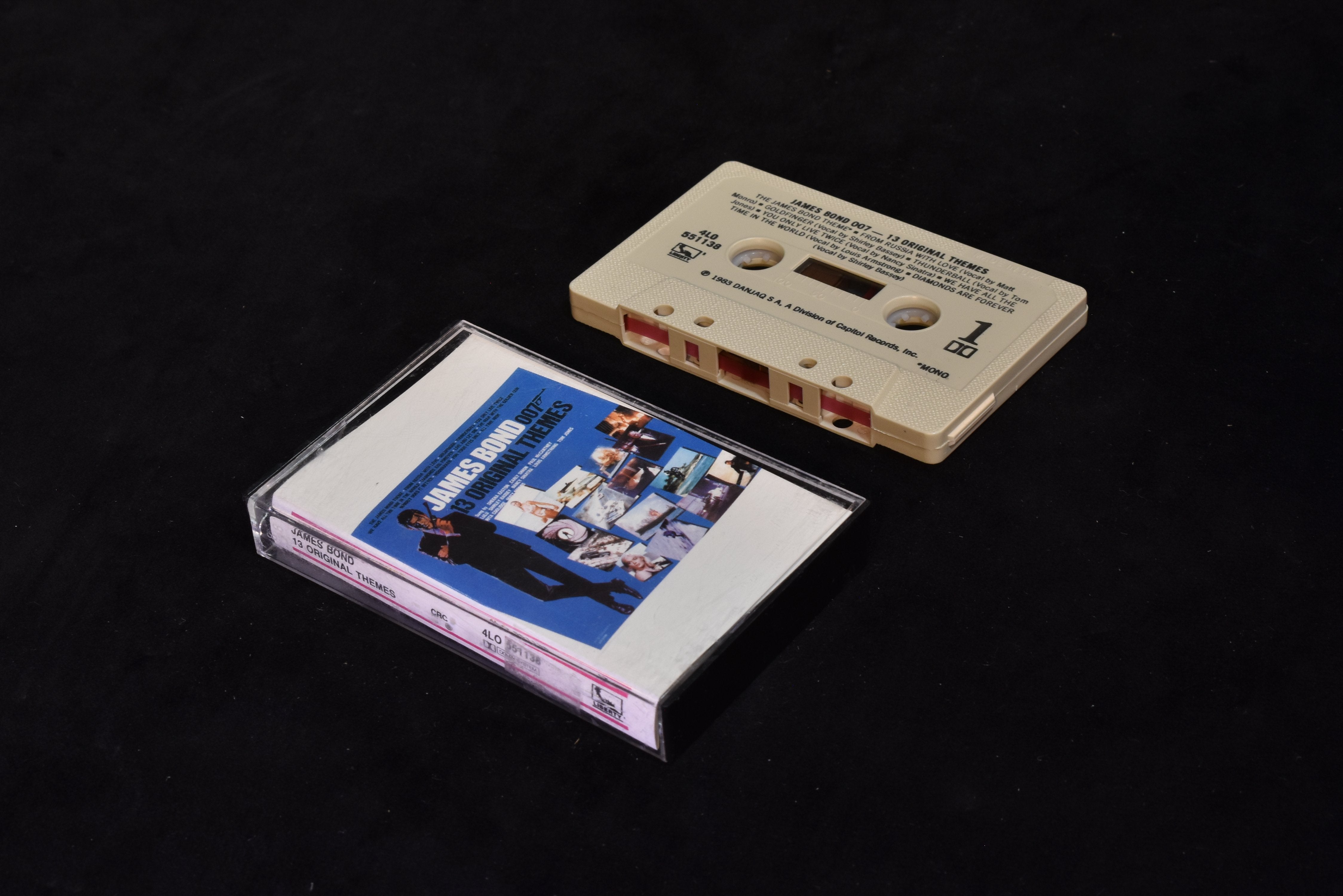 James Bond 13 original themes cassette tape used