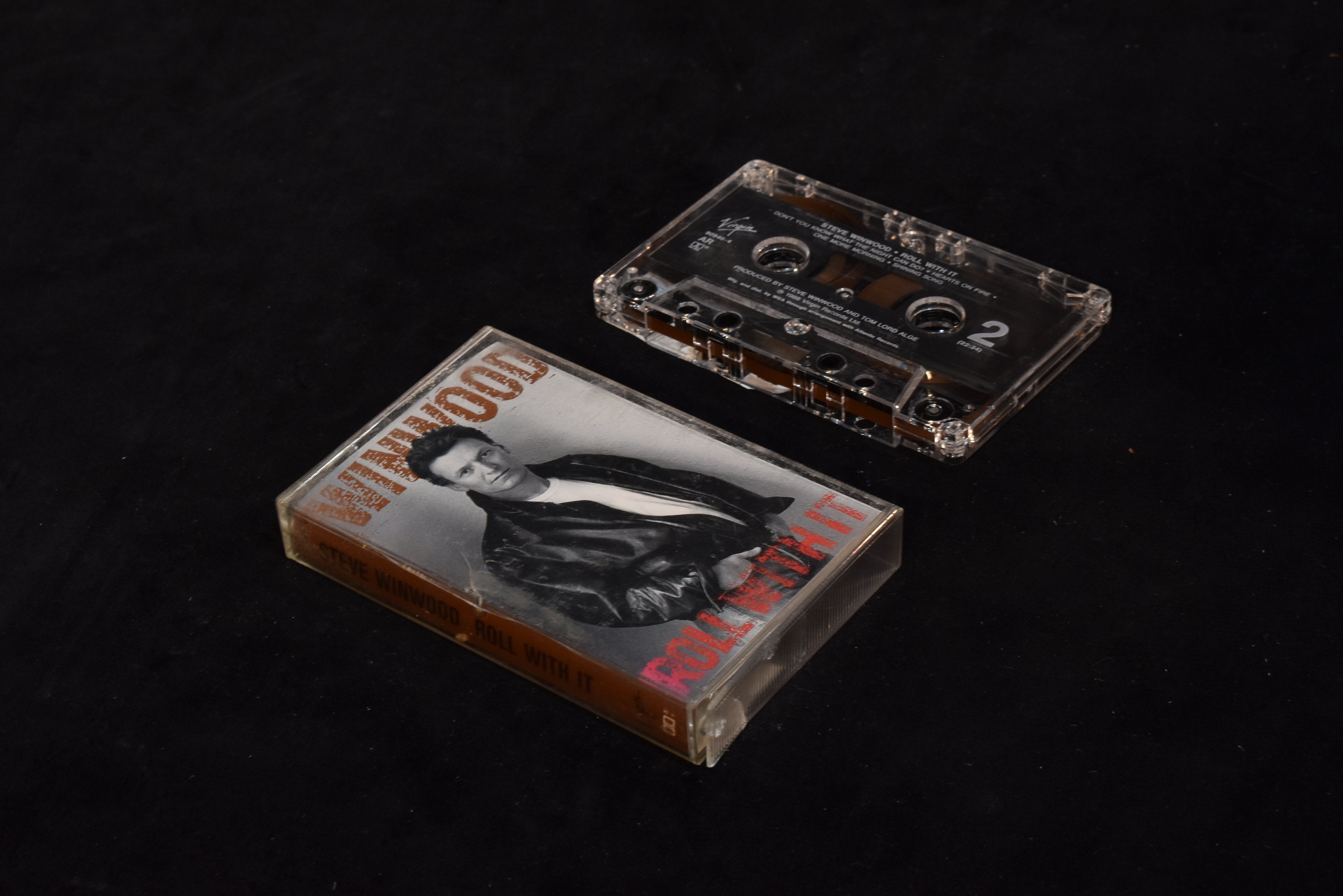 Steve winwood Roll with it cassette tape used