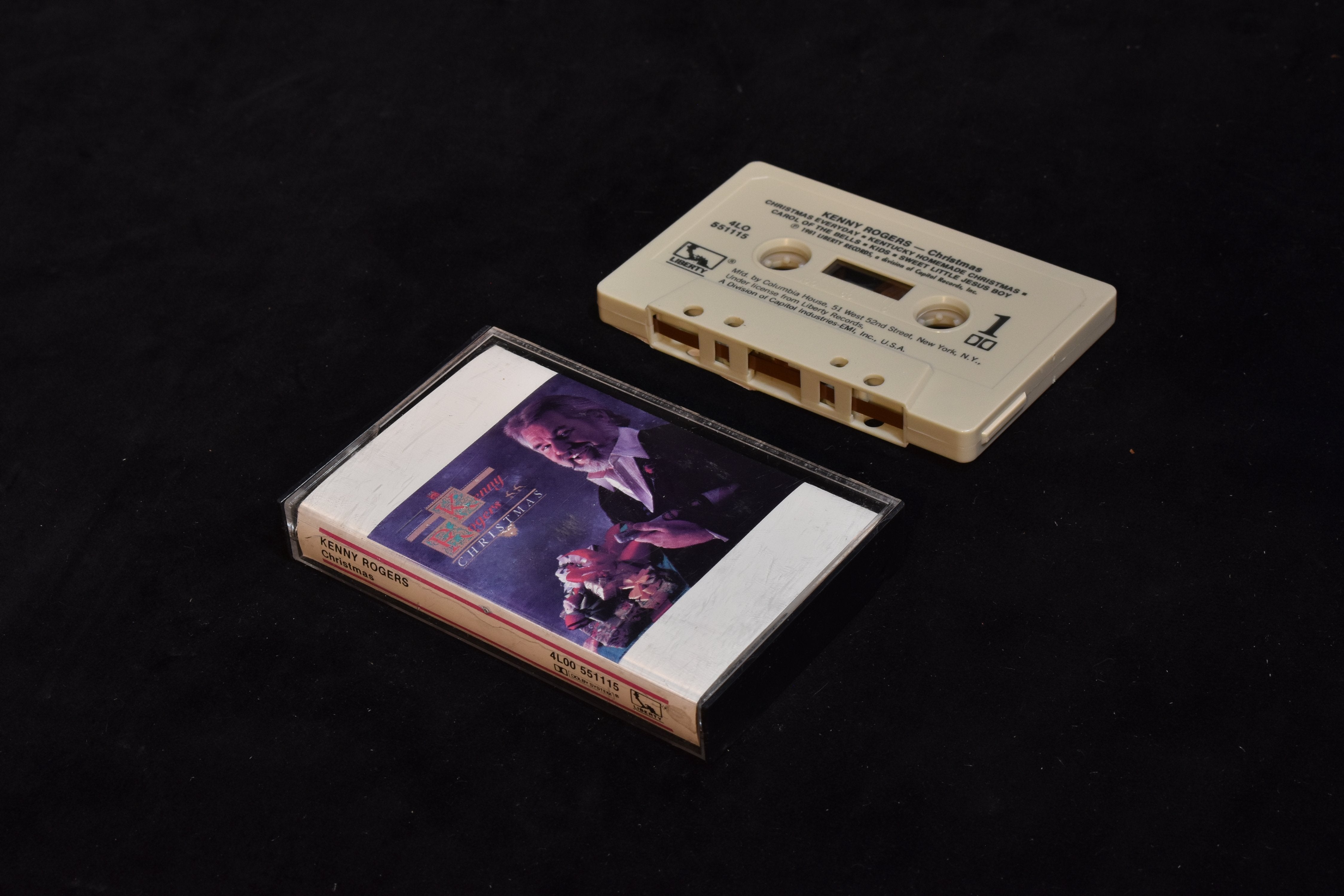 Kenny Rogers Christmas cassette tape used