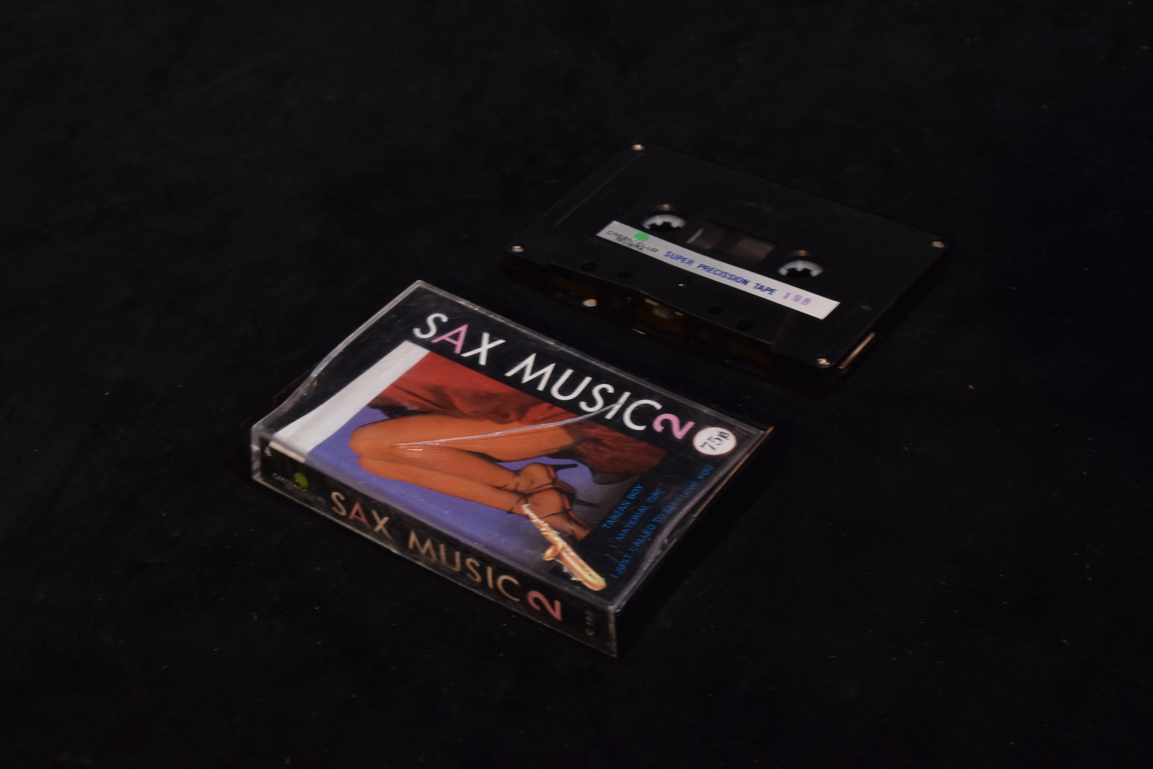 Sax music 2 cassette tape used