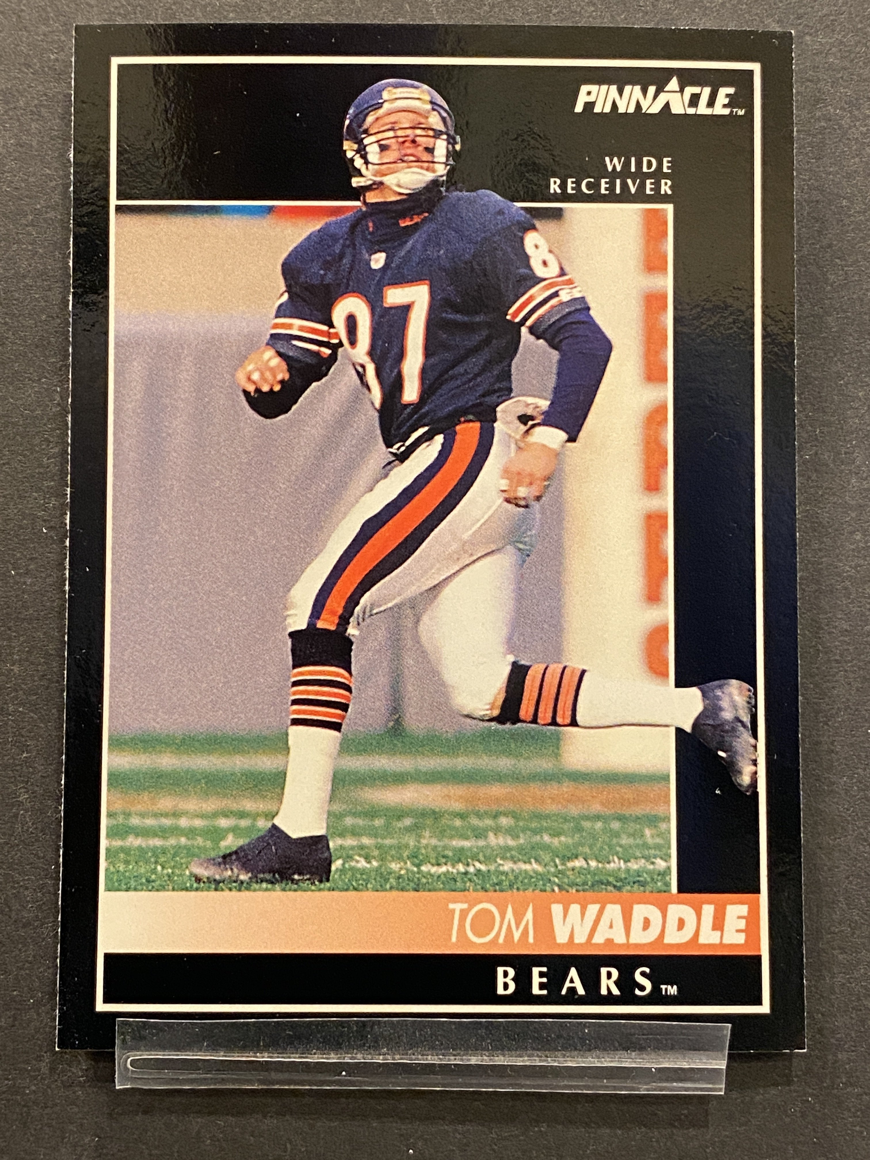 Tom Waddle Pinnacle Football Card Chicago Bears