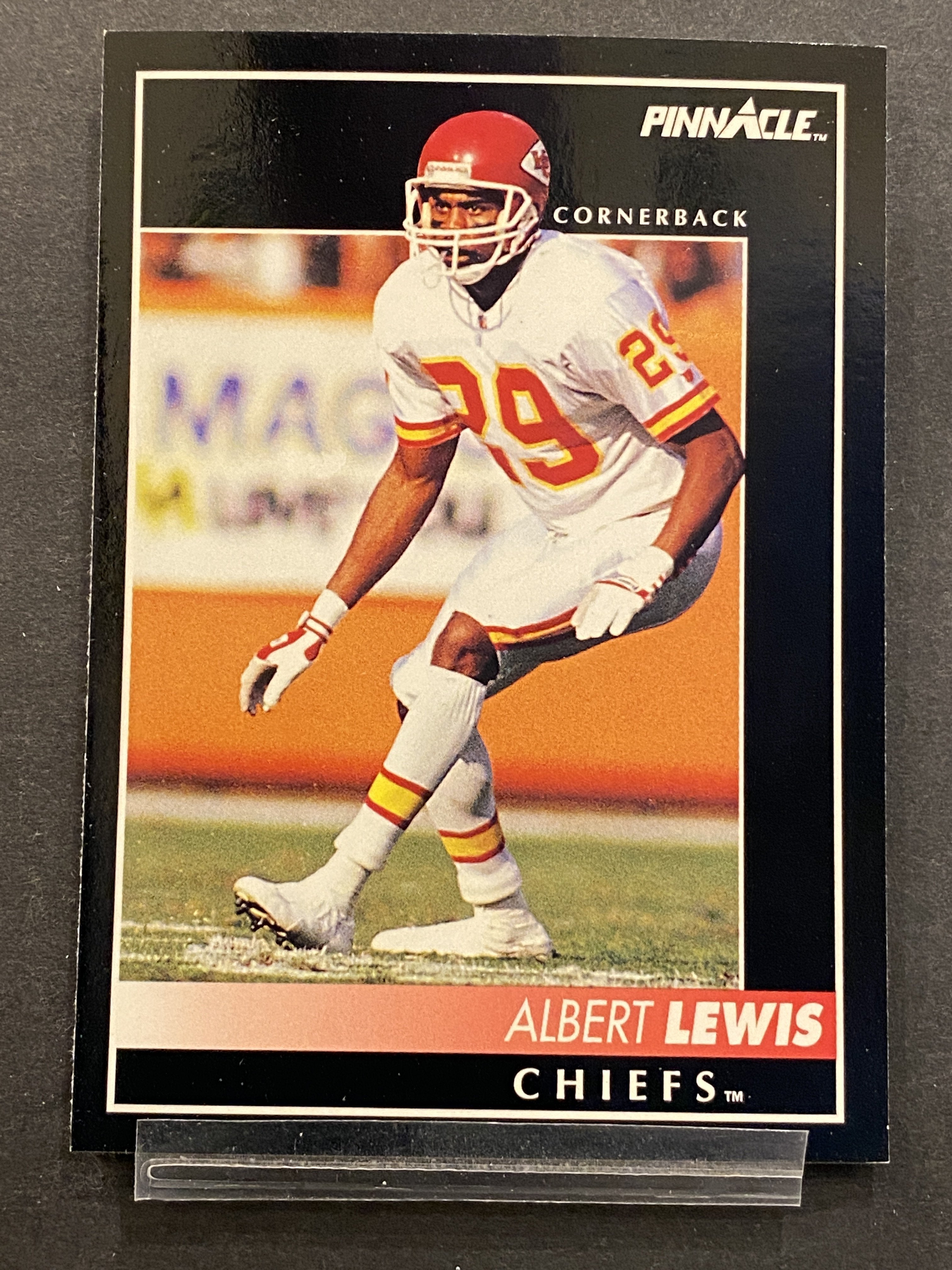 Albert Lewis Pinnacle Football Card Kansas City Chiefs