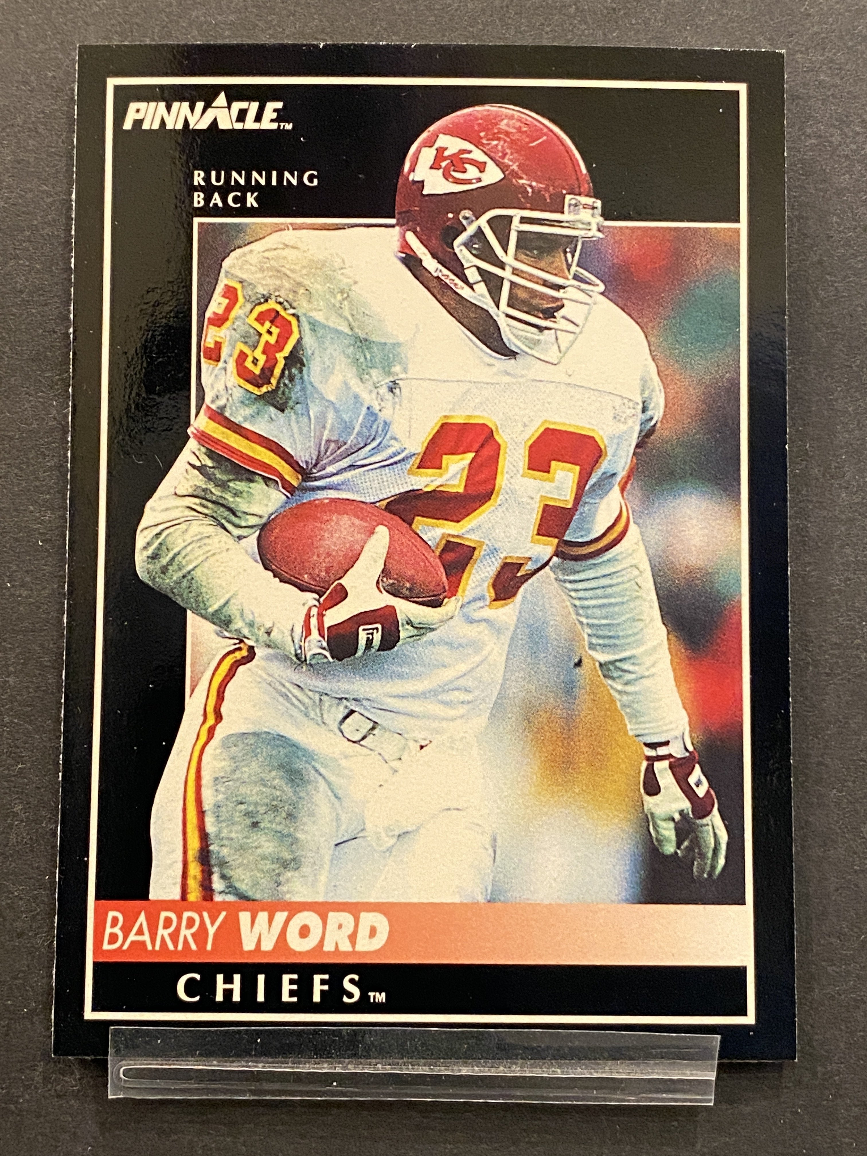 Barry Word Pinnacle Football Card Kansas City Chiefs