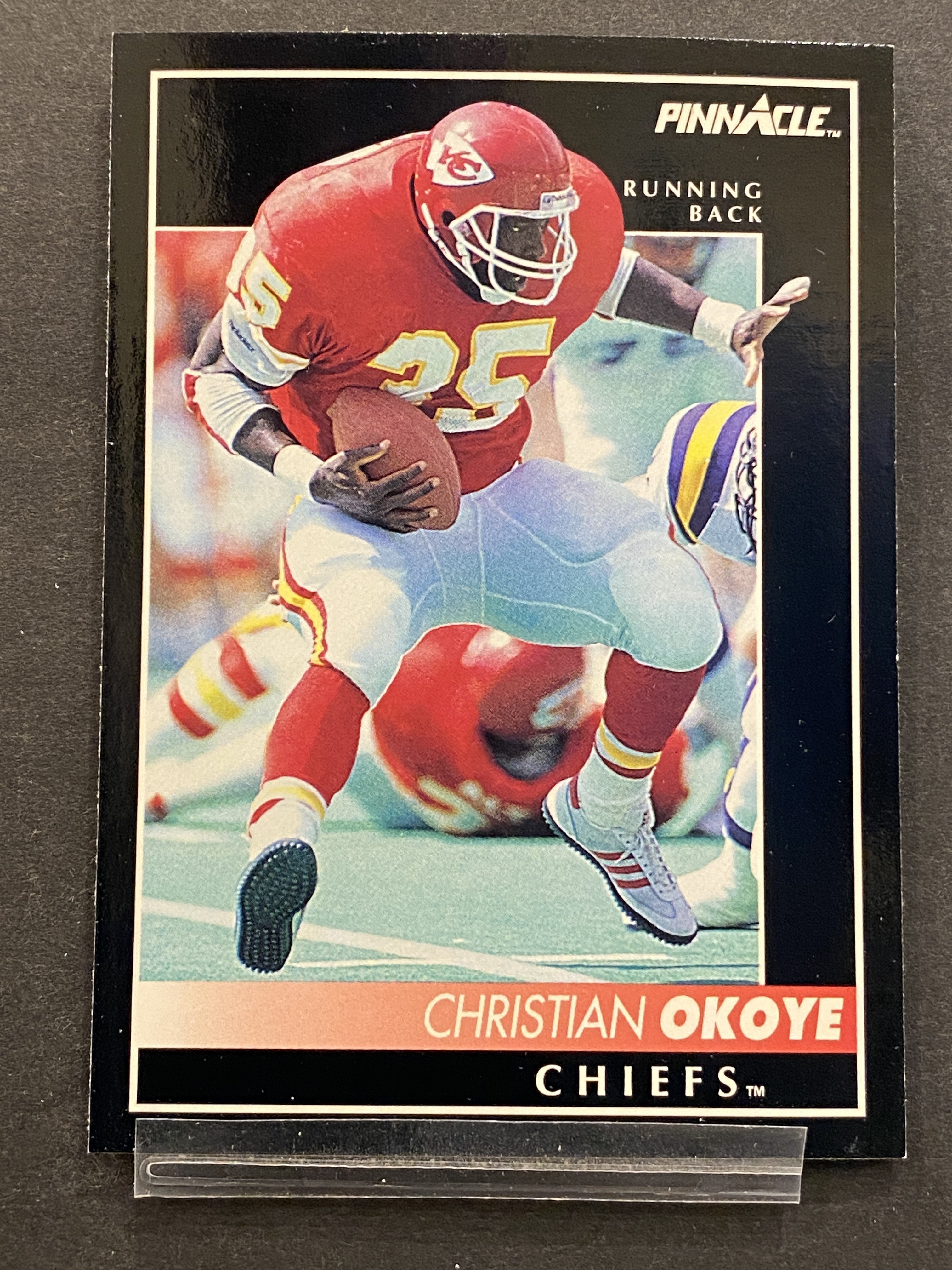 Christian Okoye Pinnacle Football Card Kansas City Chiefs