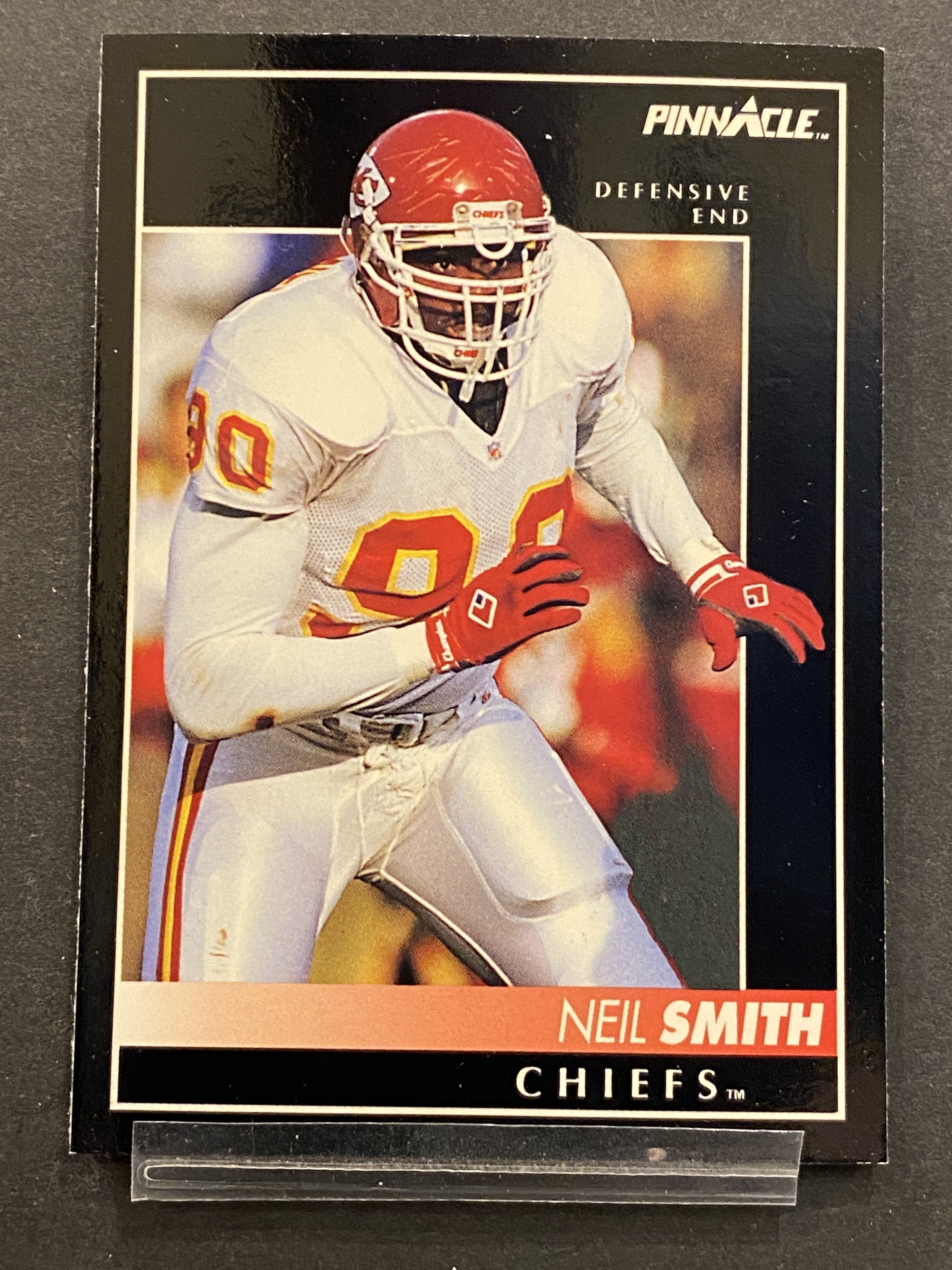 Neil Smith Pinnacle Football Card Kansas City Chiefs