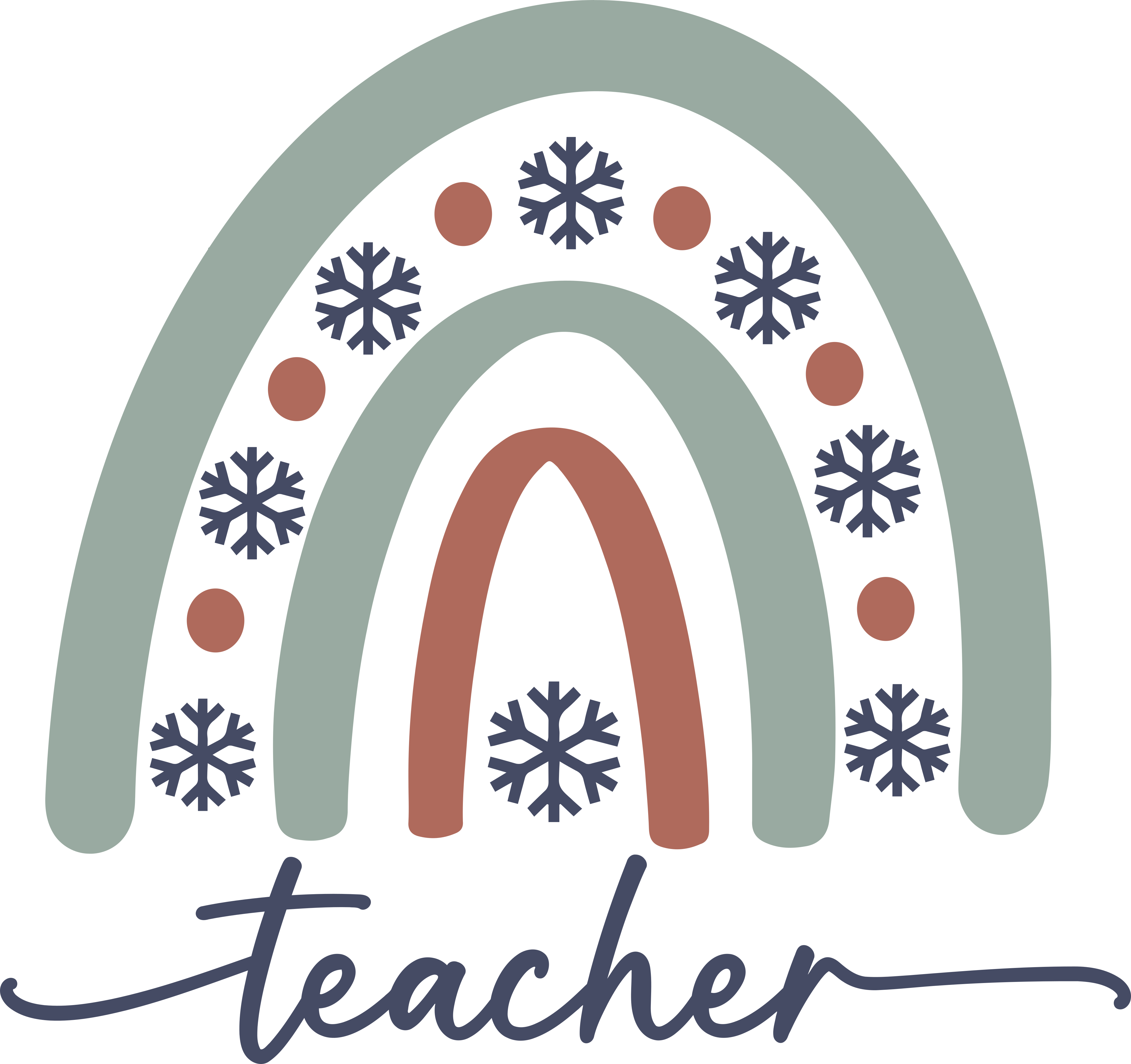 Christmas Teacher Rainbow