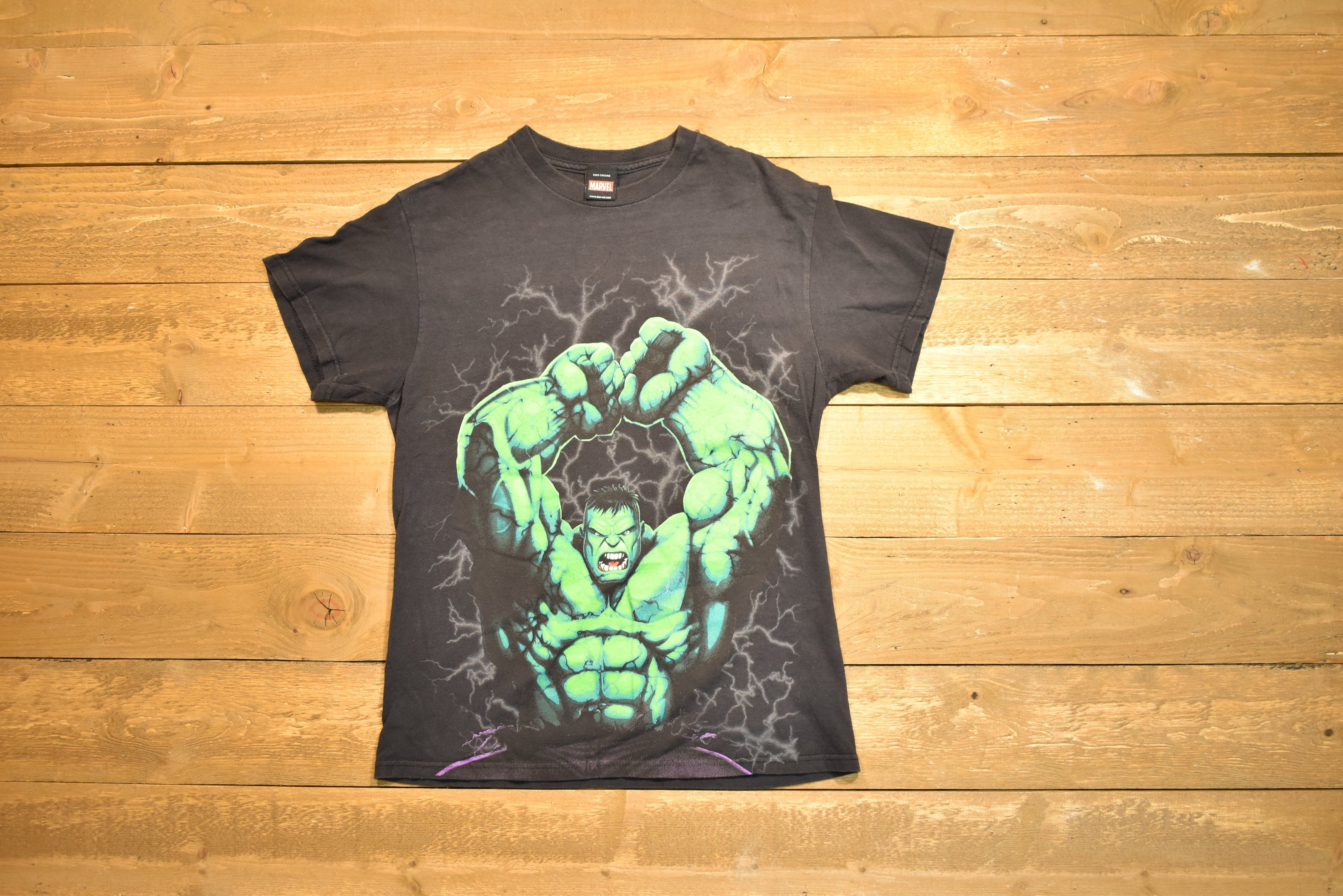 Hulk T-shirt marvel medium authentic used T-shirt black