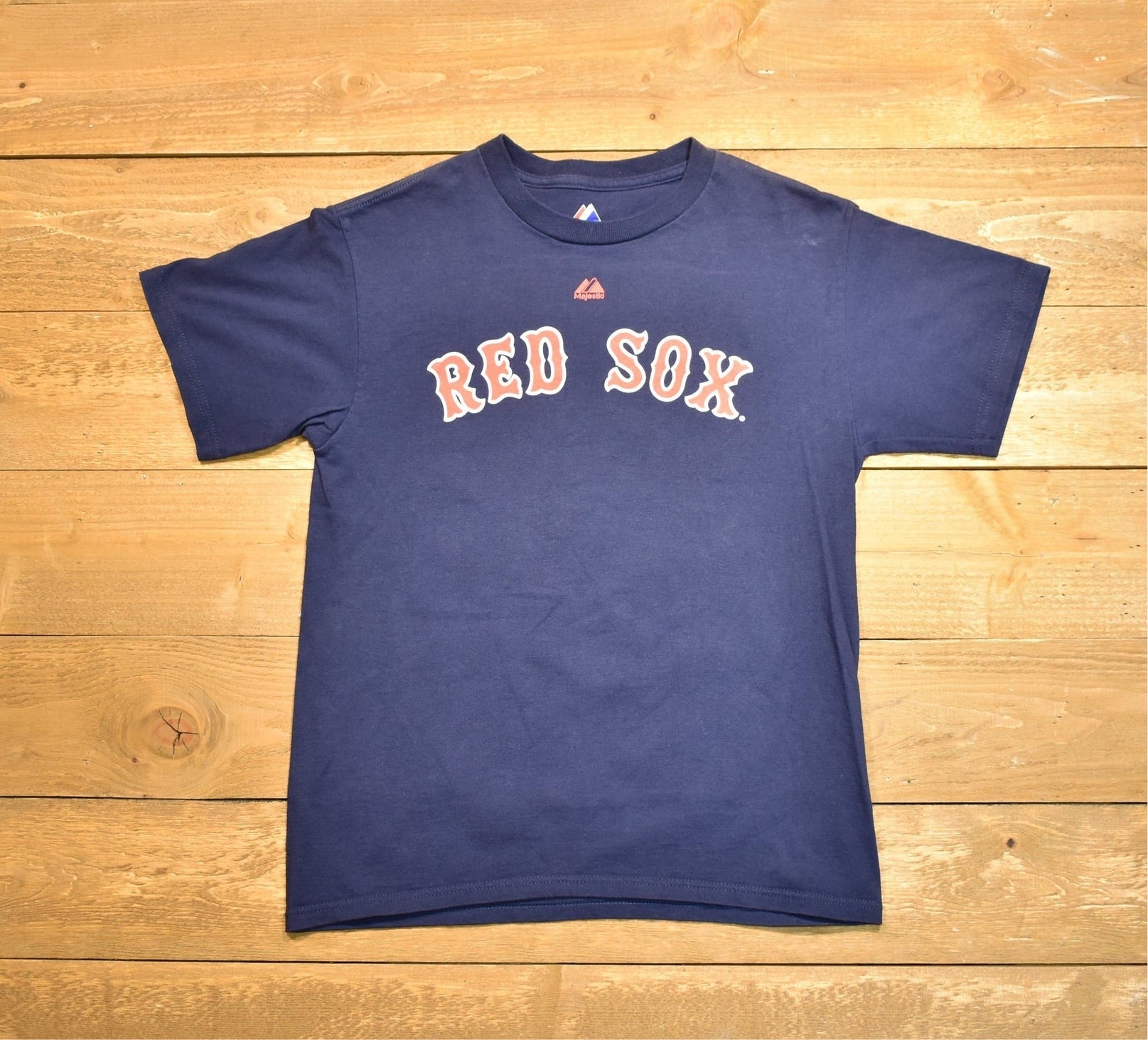 Boston Red Soxs MLB baseball majestic used T-shirt large kids