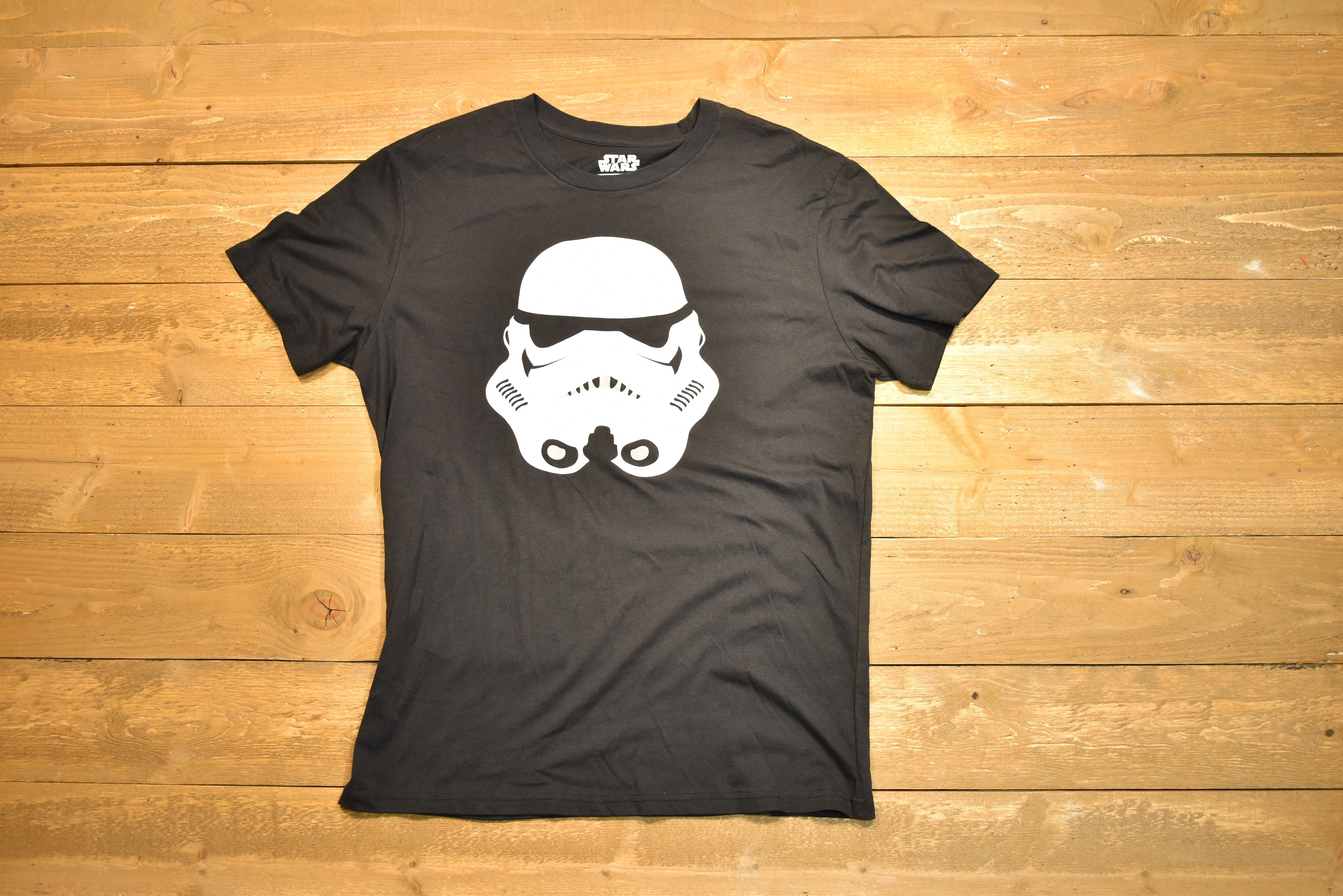 Star Wars T-shirt XL storm trooper black used authentic