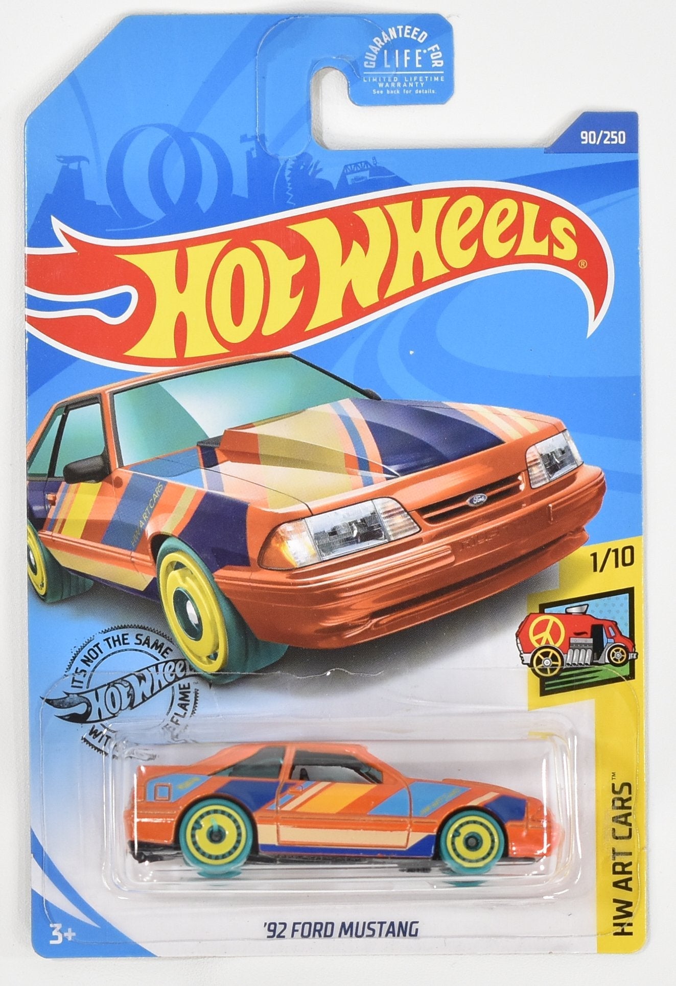 Hot Wheels Die Cast 2020 Mattel 92 Ford Mustang HW Art Cars 1 of 10 - 90 250
