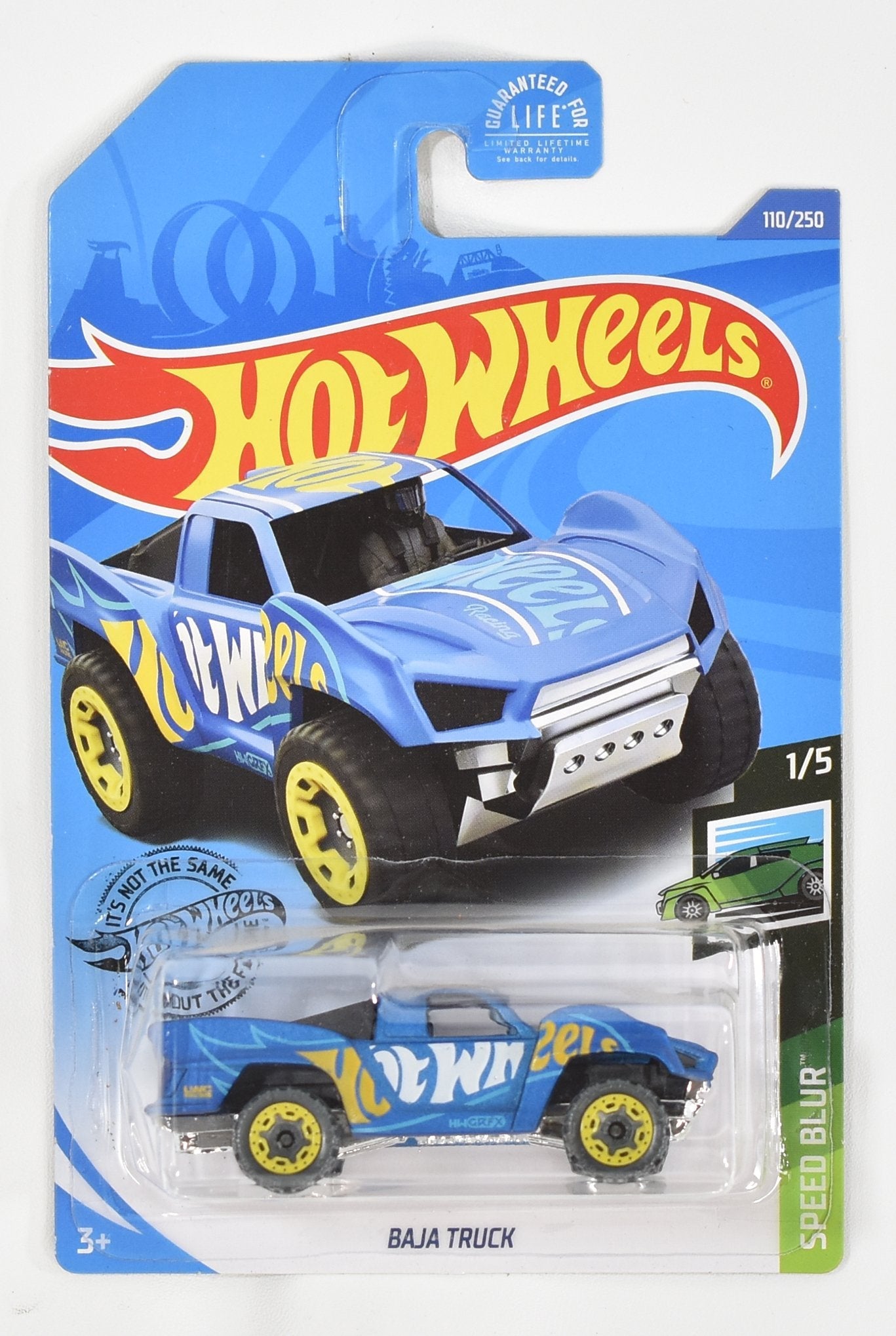 Hot Wheels Die Cast 2020 Mattel Baja Truck Speed Blur 1/5 110/250 Mattel 2020