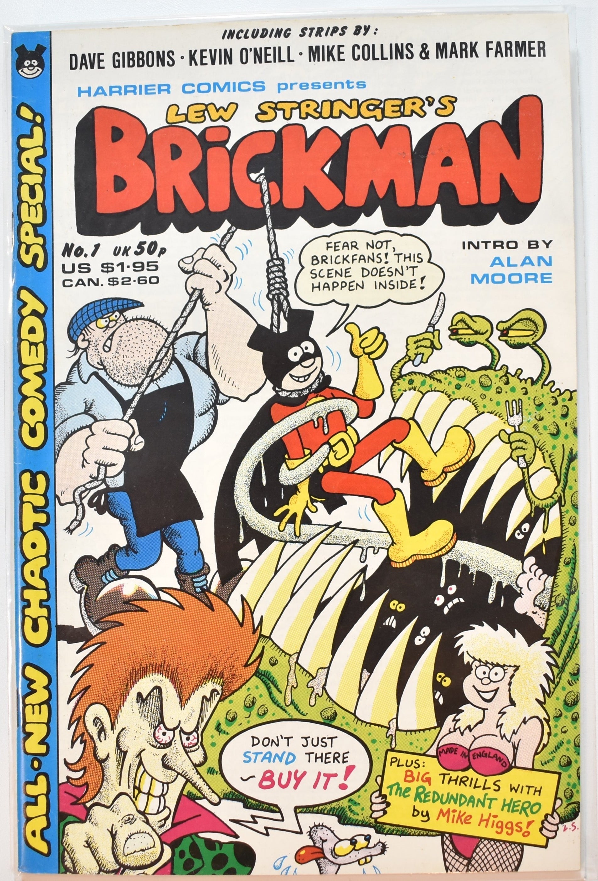 Brickman Lew Stringer Harrier Comics 1 Comedy Special 1986