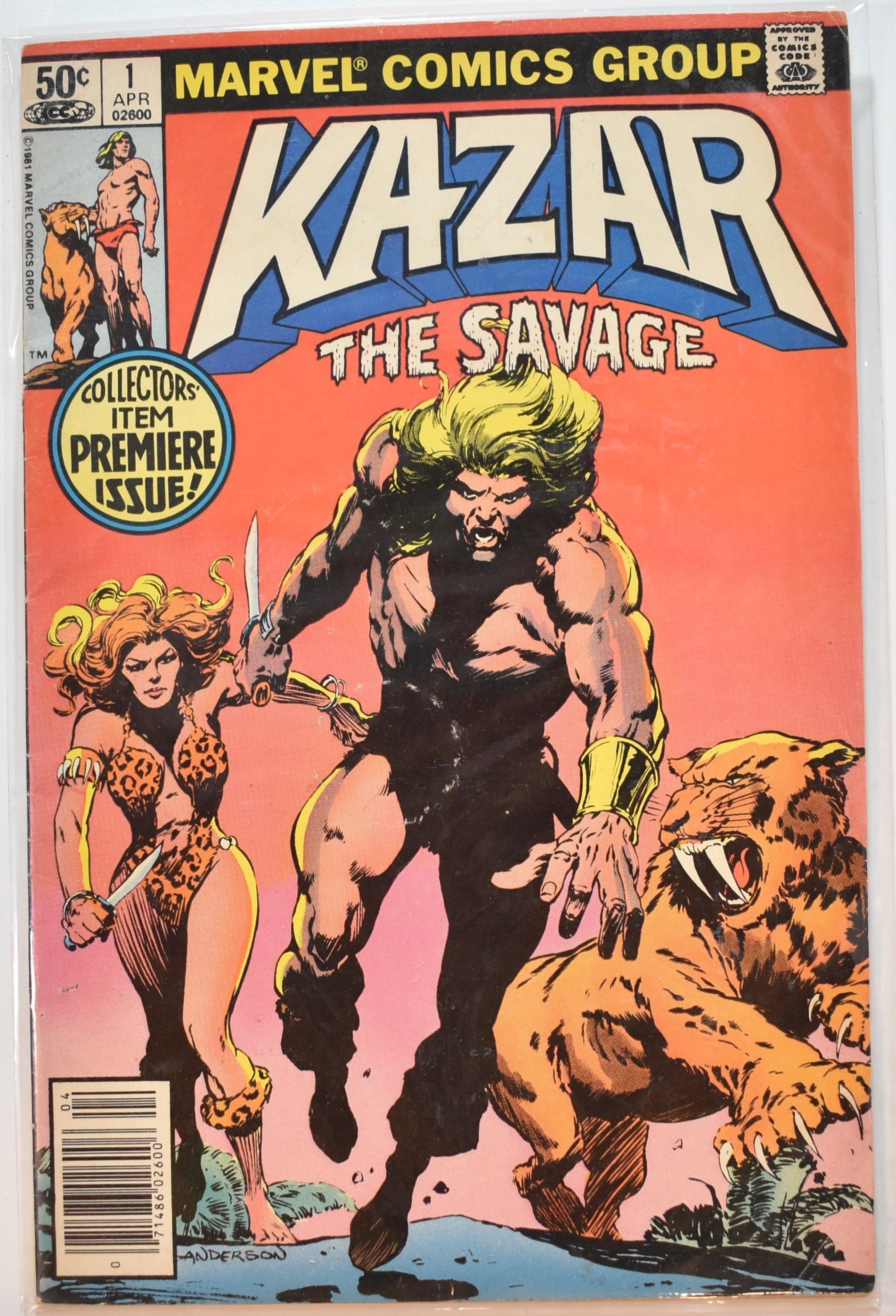 Kazar the savage 1 Marvel Comic Book