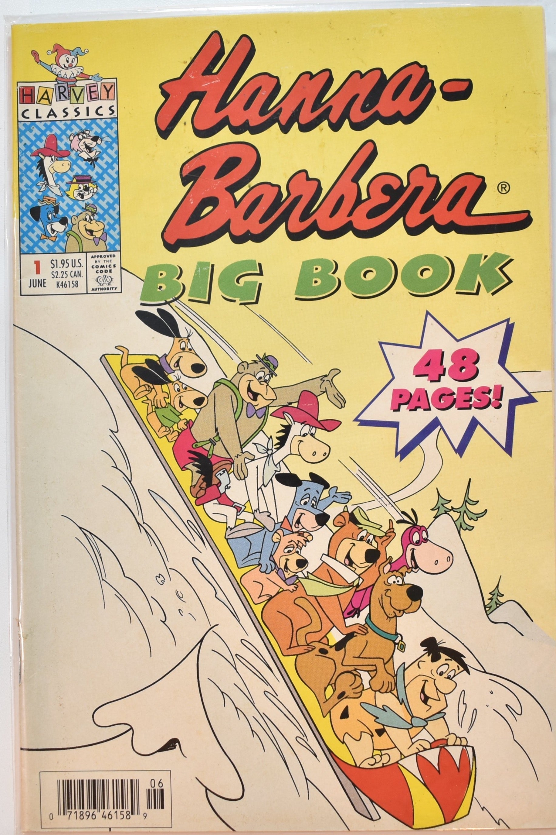 Hanna Barbera Big Book 1 Harvey Classics 48 Page Comic Book
