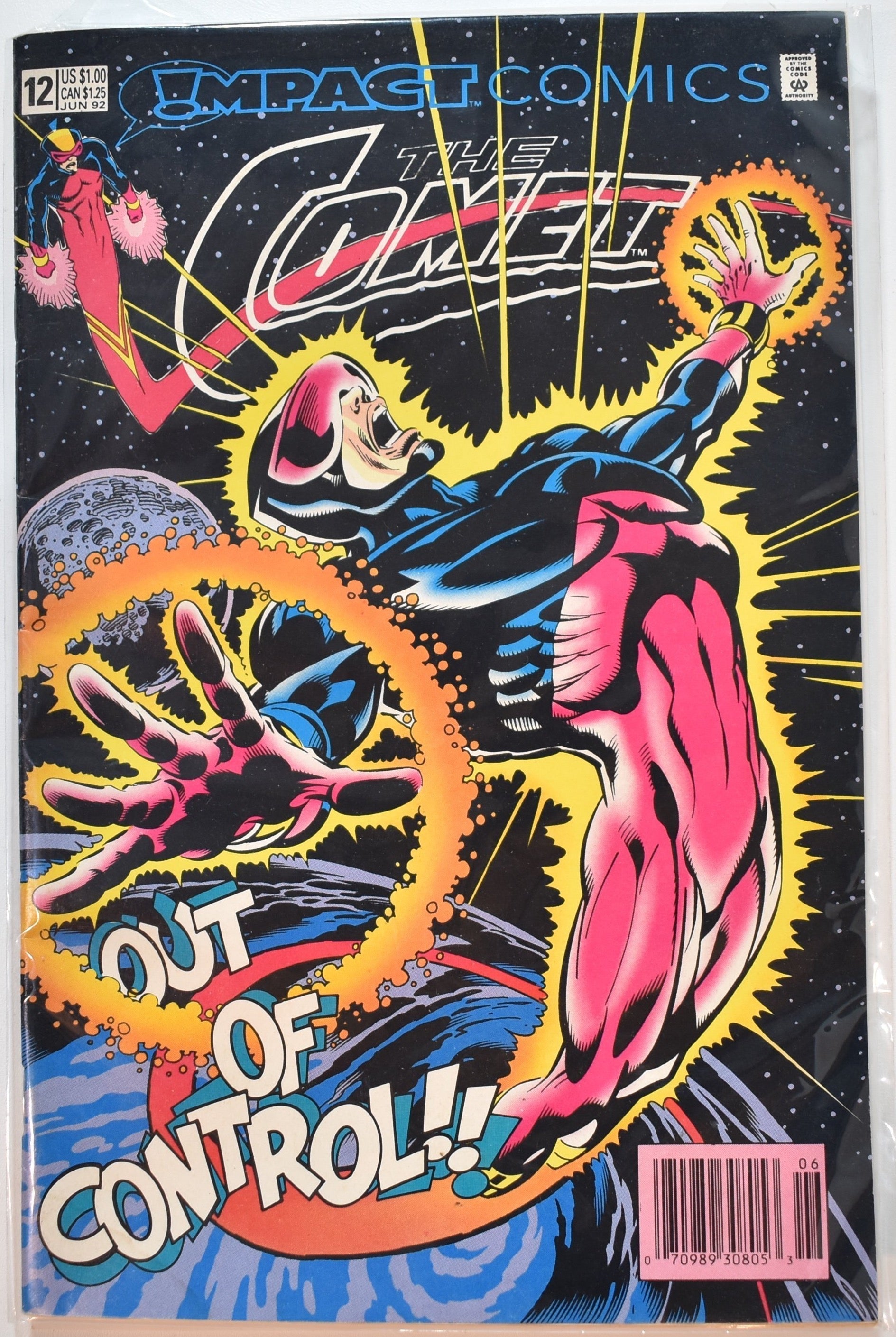 The Comet Impact Comics 12 Out of control Comic Book
