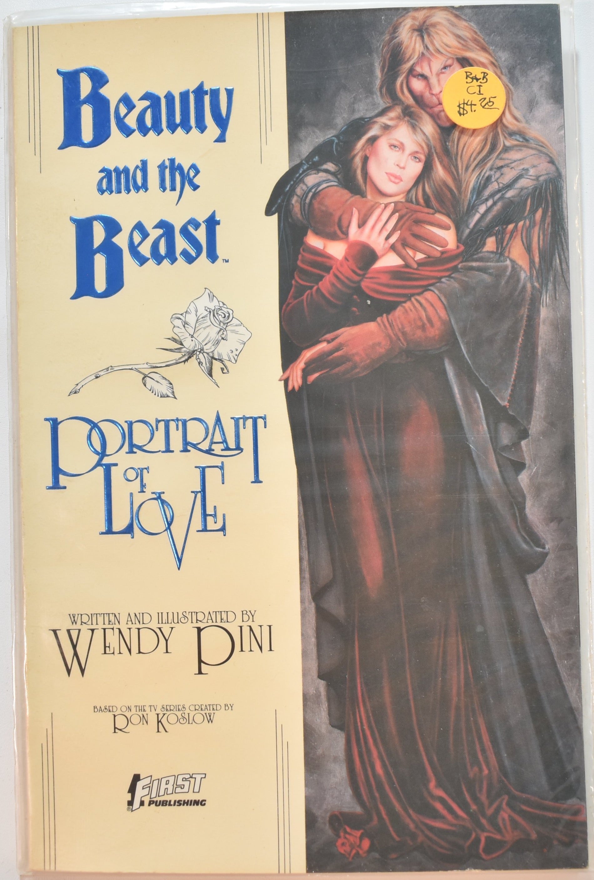 Beauty and the beast Comic Book Portrait of love