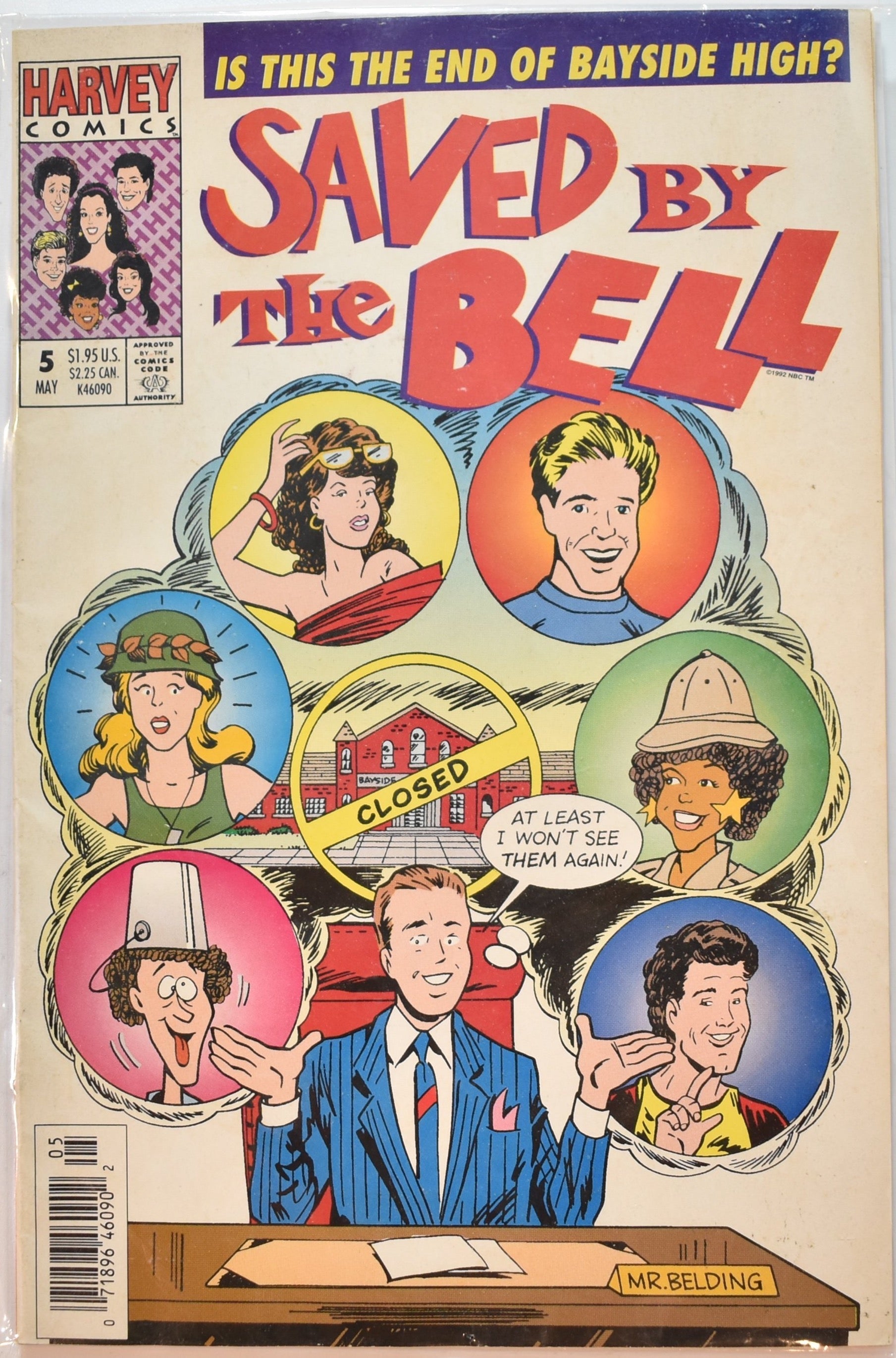 Saved By the bell 5 Comic Book Harvey Comics