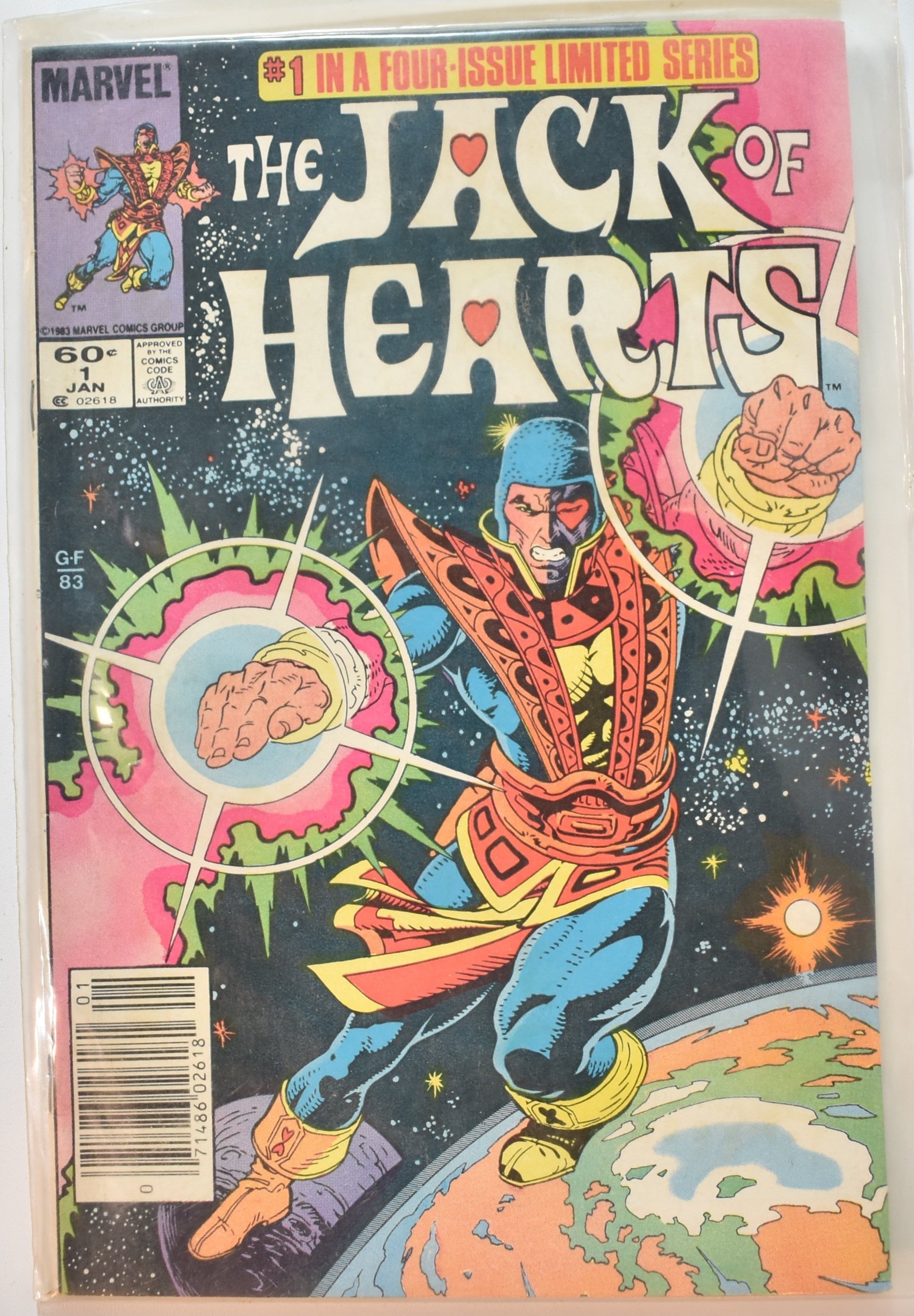 The Jack of hearts 1 Marvel Comic Book
