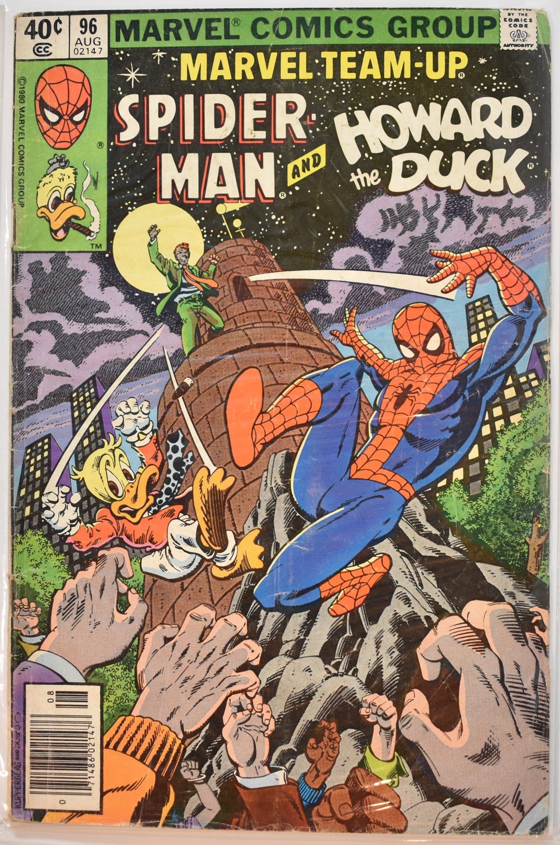 Marvel Team up spider man and howard the duck 96 Comic book