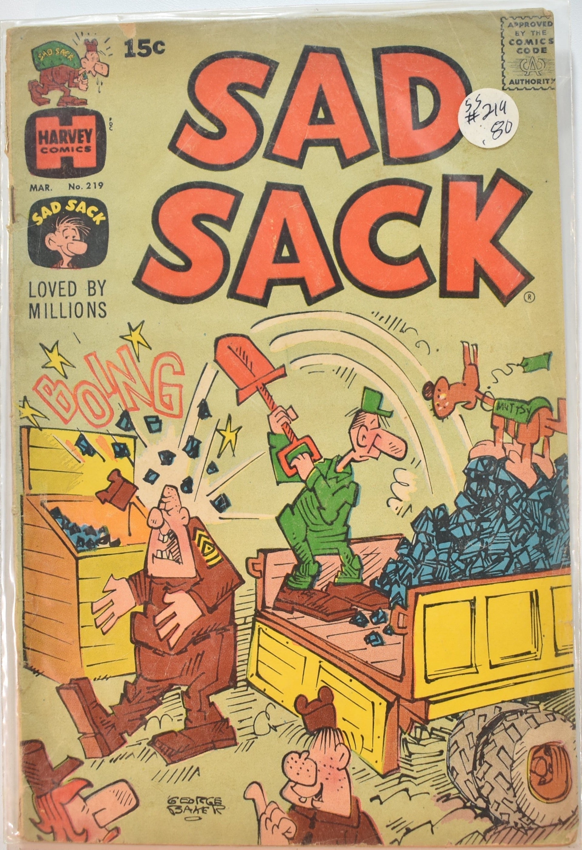 Sad Sack 219 Harvey Comics Sad sack comic Book