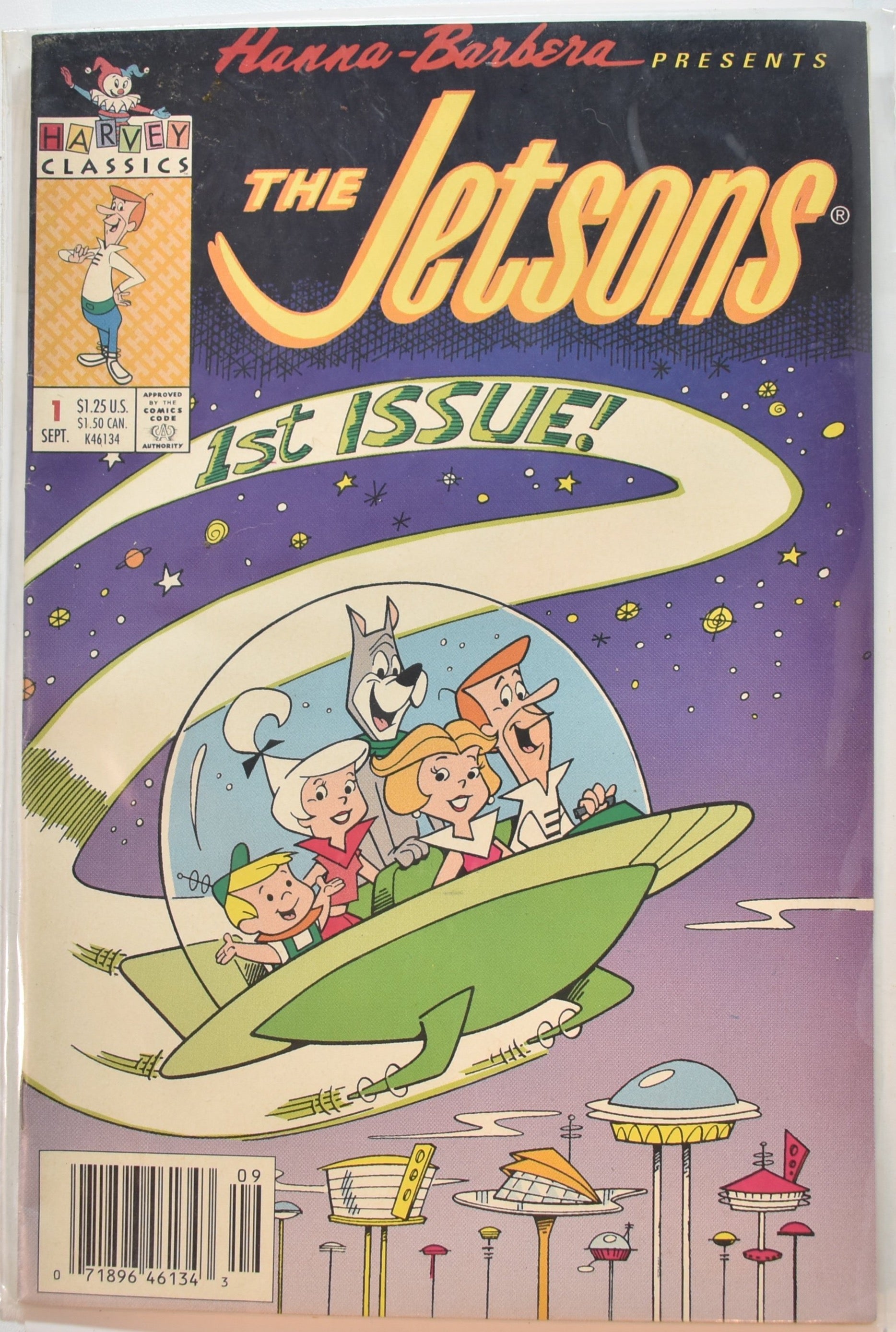 The Jetsons 1st Issue Hanna Barbera Presents Harvey Classics Comic book