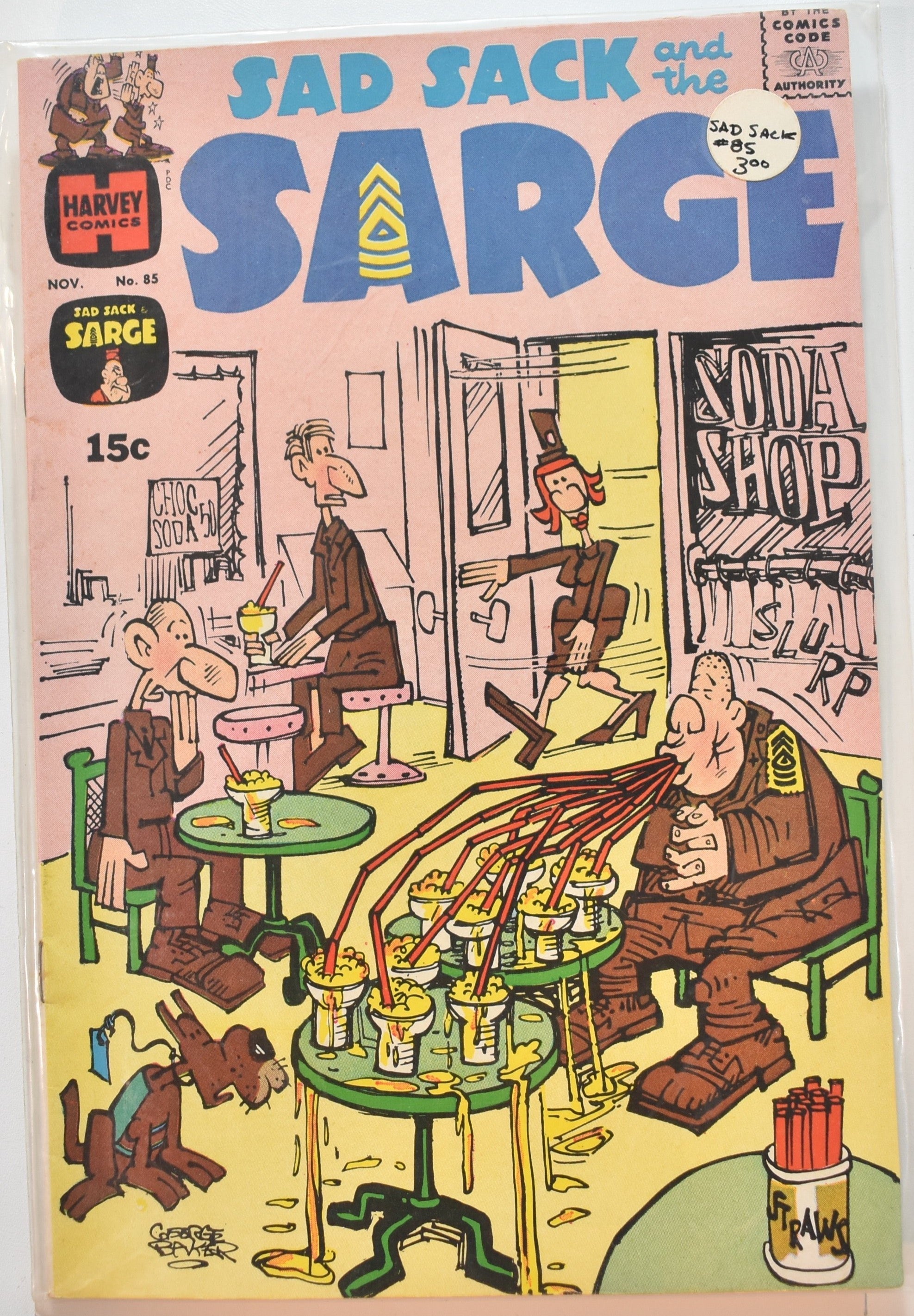 Sad Sack and the sarge Harvey Comics No. 85 Comic Book