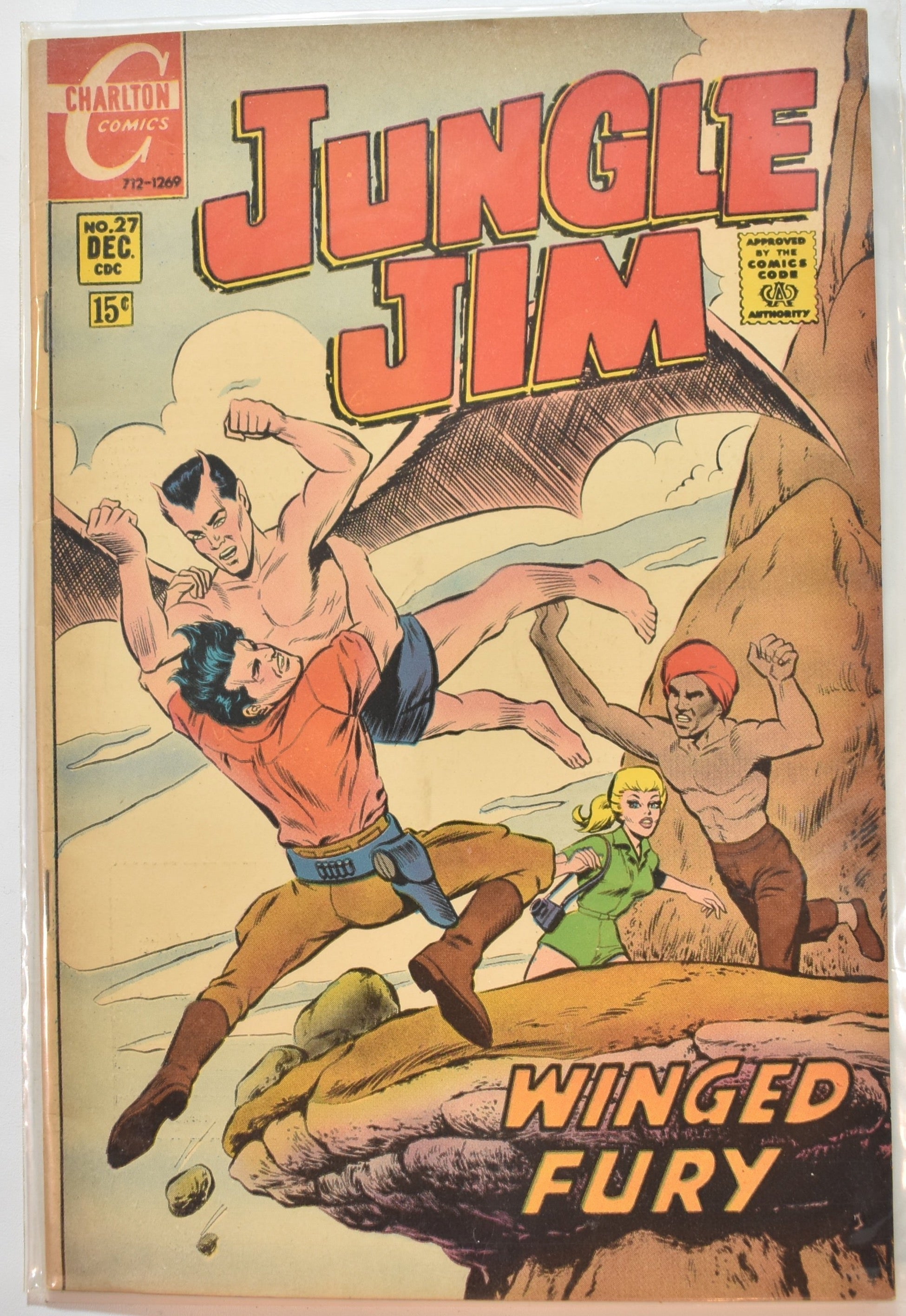 Jungle Jim No.27 Charlton Comics Winged Fury