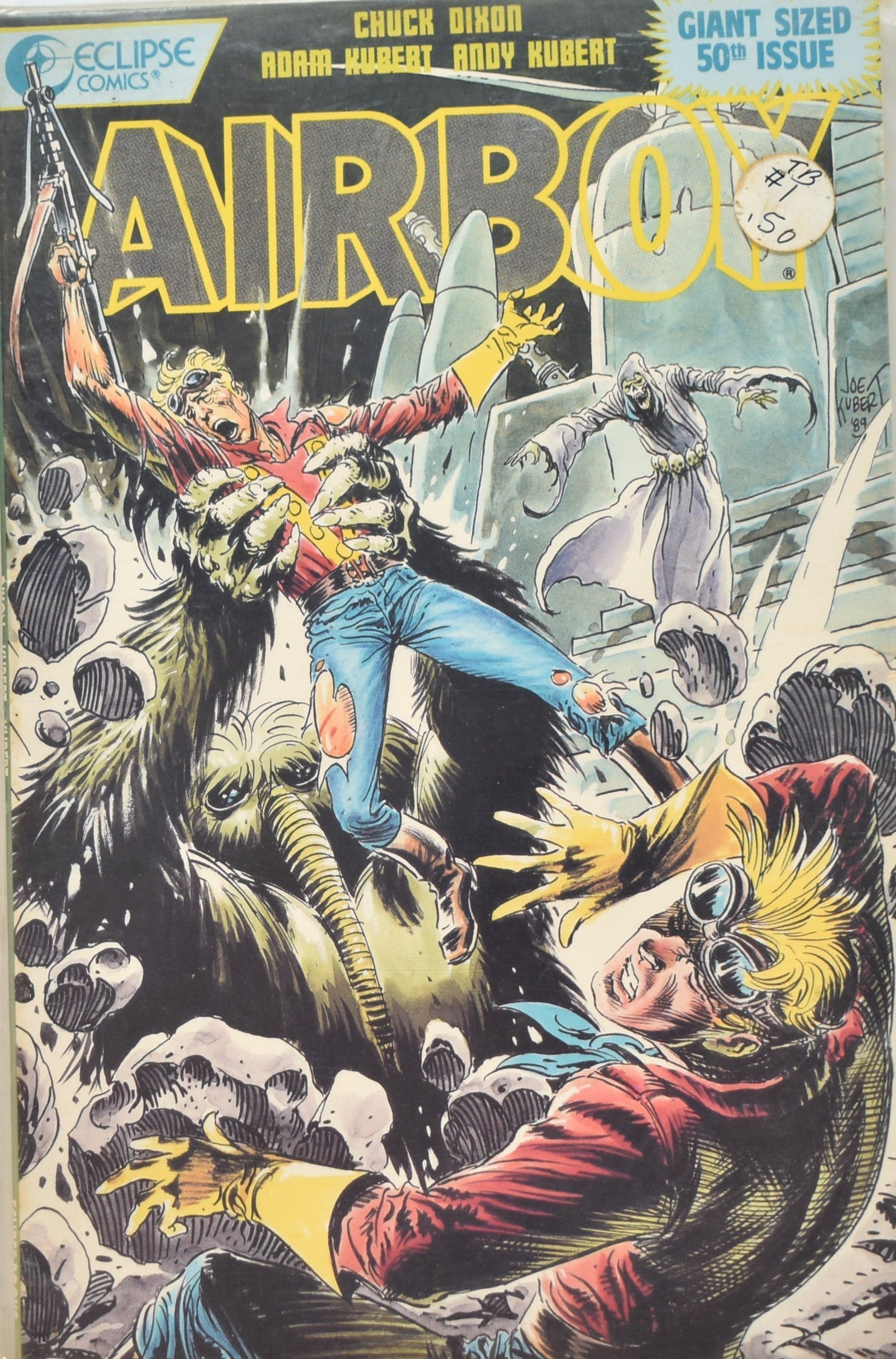 Airboy Comic Book Eclipse comics Giant Sized Issue 50th