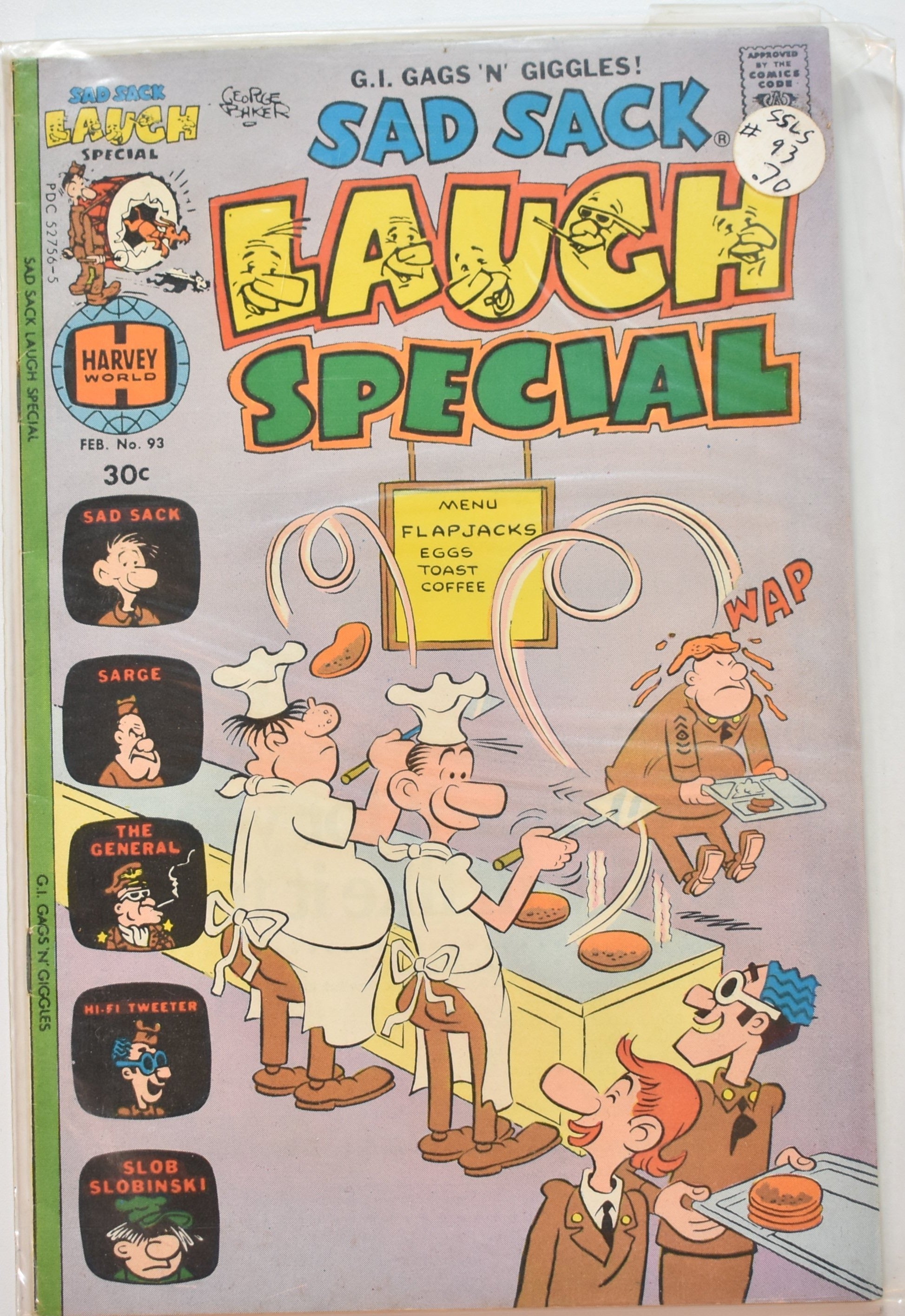 Sad Sack Laugh Special No. 93 Harvey World Hi Gags n Giggles