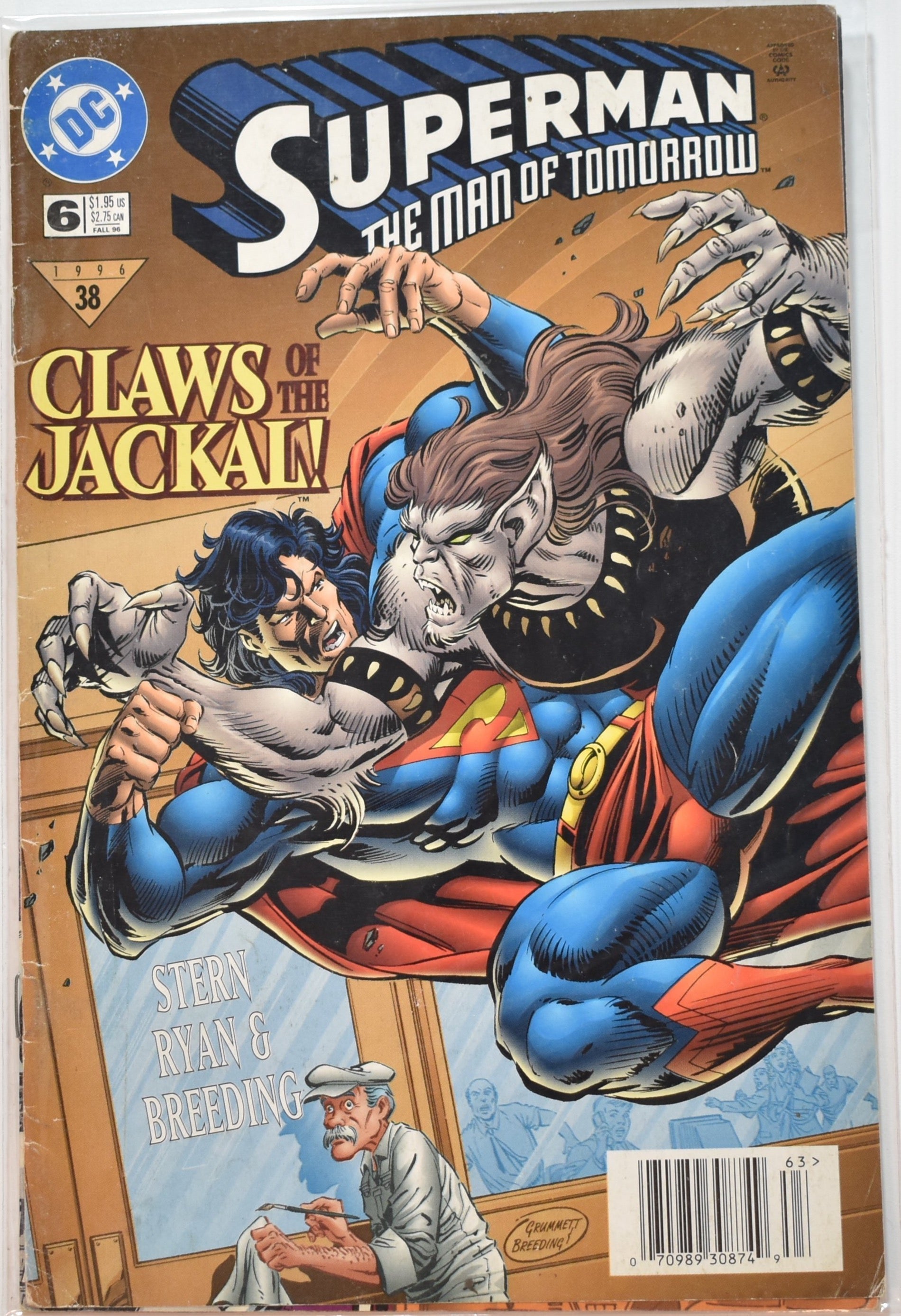 Superman The Man of tomorrow Comic Book Dc 6 Claws of the jackal