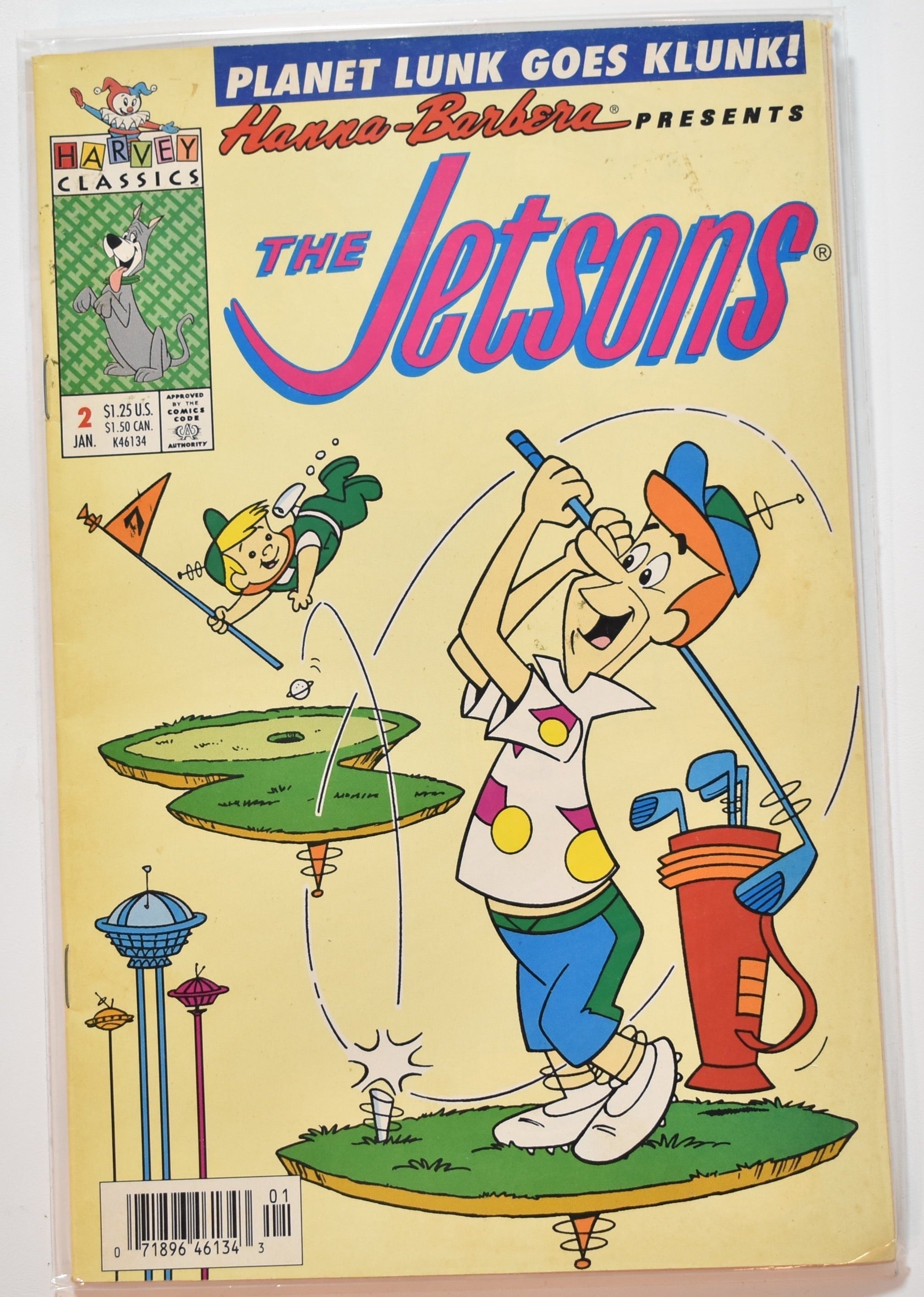 The Jetsons hanna Barbera Planet Lunk Goes Klunk Harvey Classics Jan. 2
