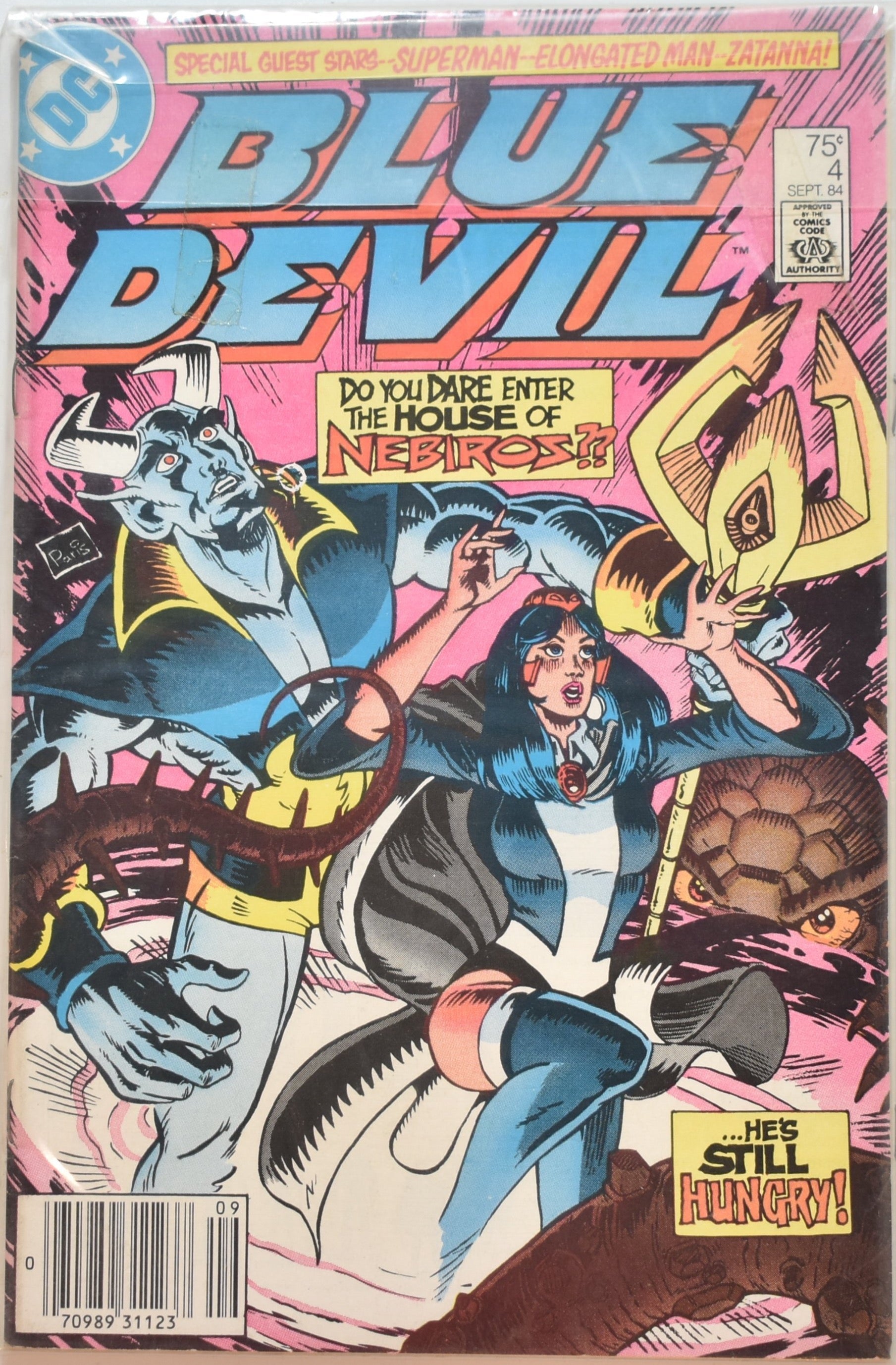Blue Devil No. 4 Comic Book Dc Comic He’s Still Hungry 1984