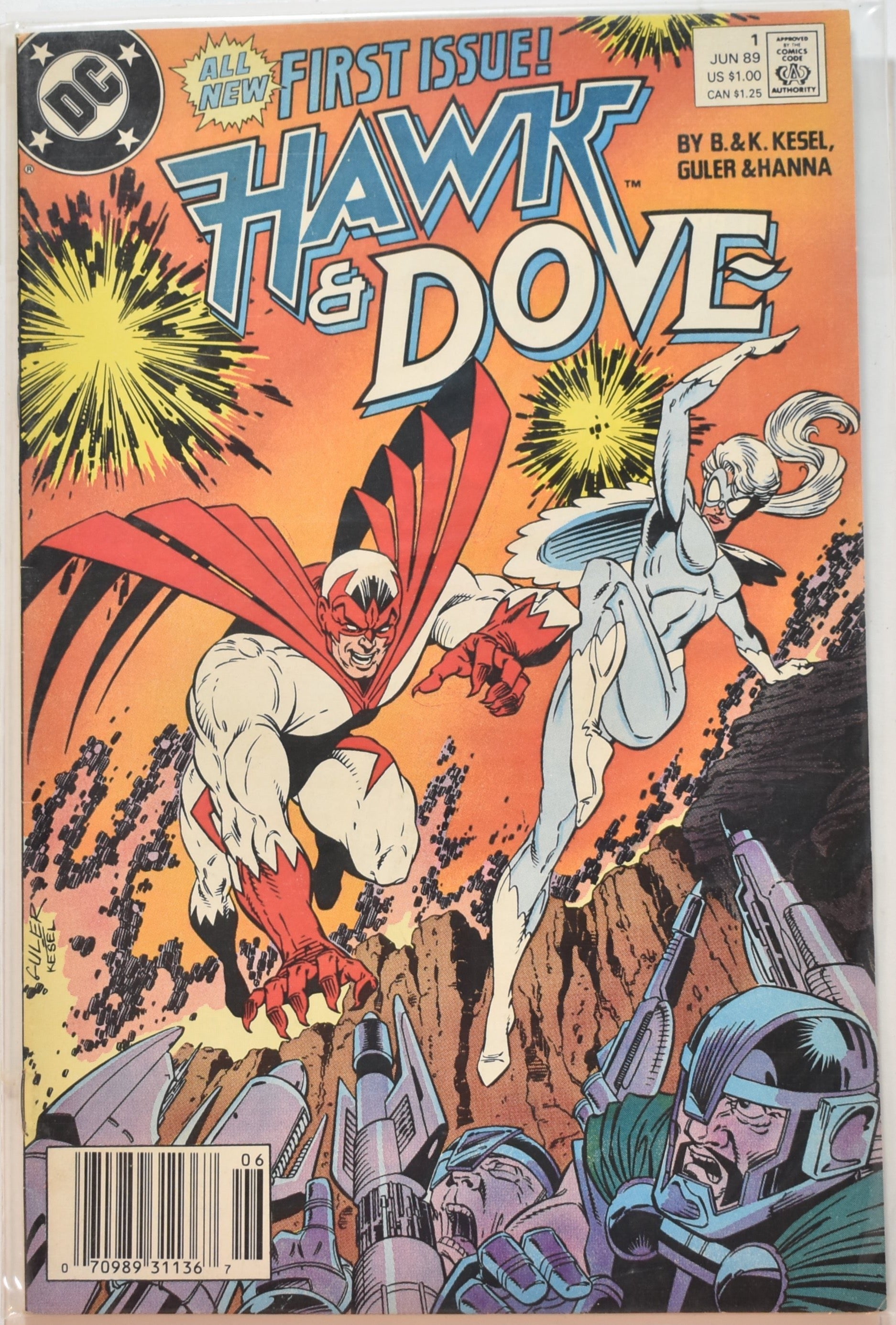 Hawk and dove First Issue Dc Comics 89 Comic Book