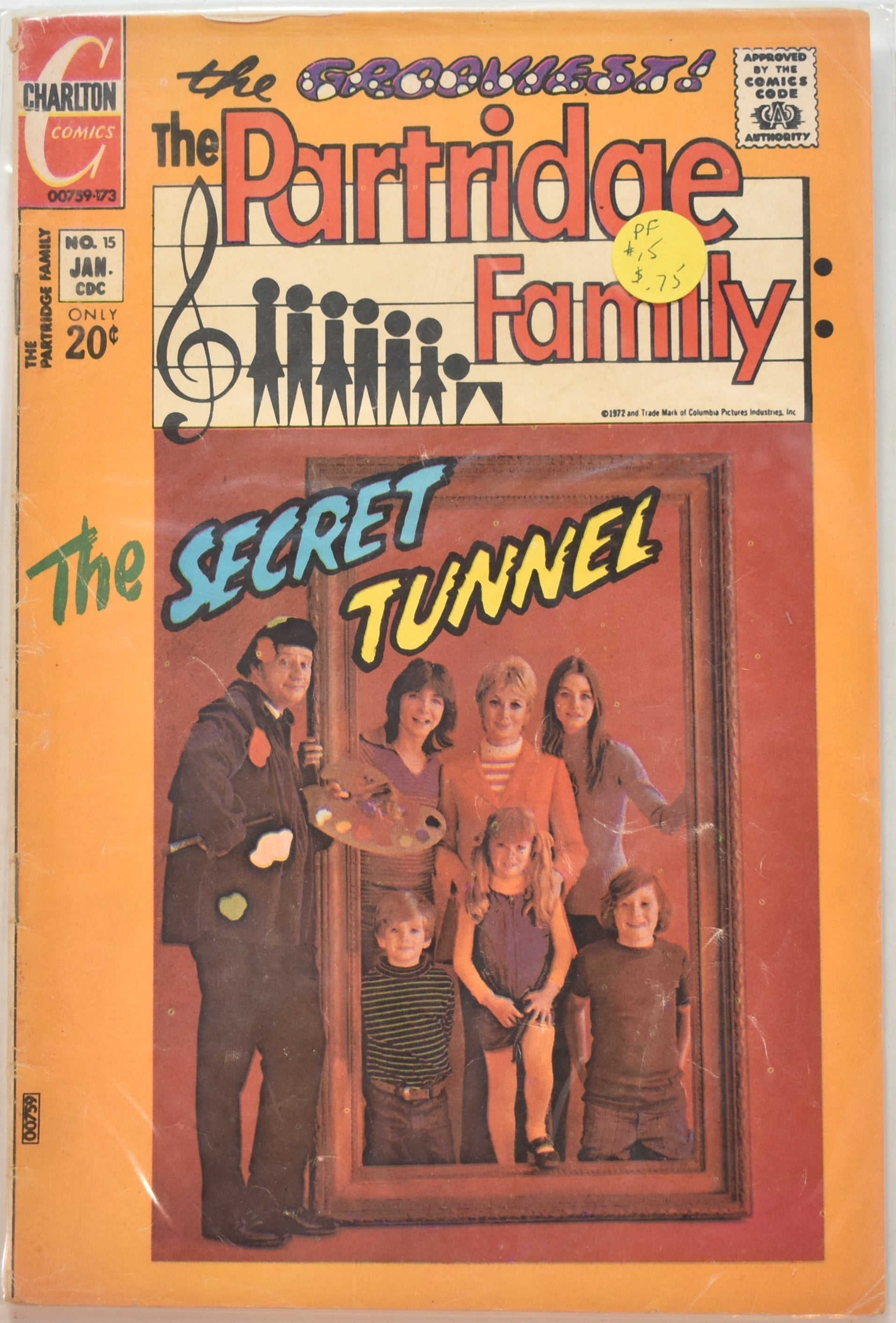 The Grooviest The Partridae family The Secret Tunnel No. 15 Charlton Comics