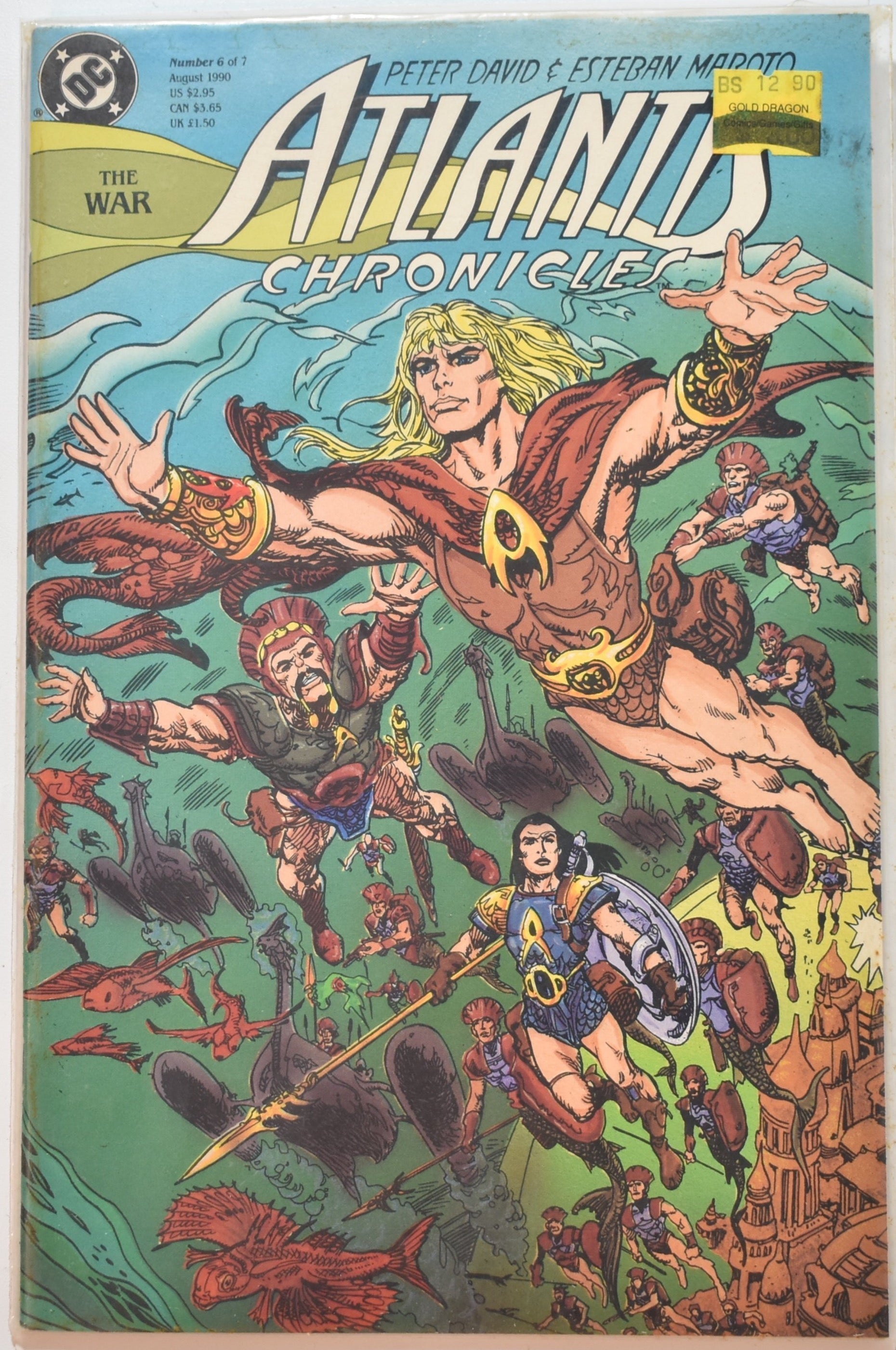 Atlantis Chronicles 6 of 7 1990 Dc Comics Comic Book