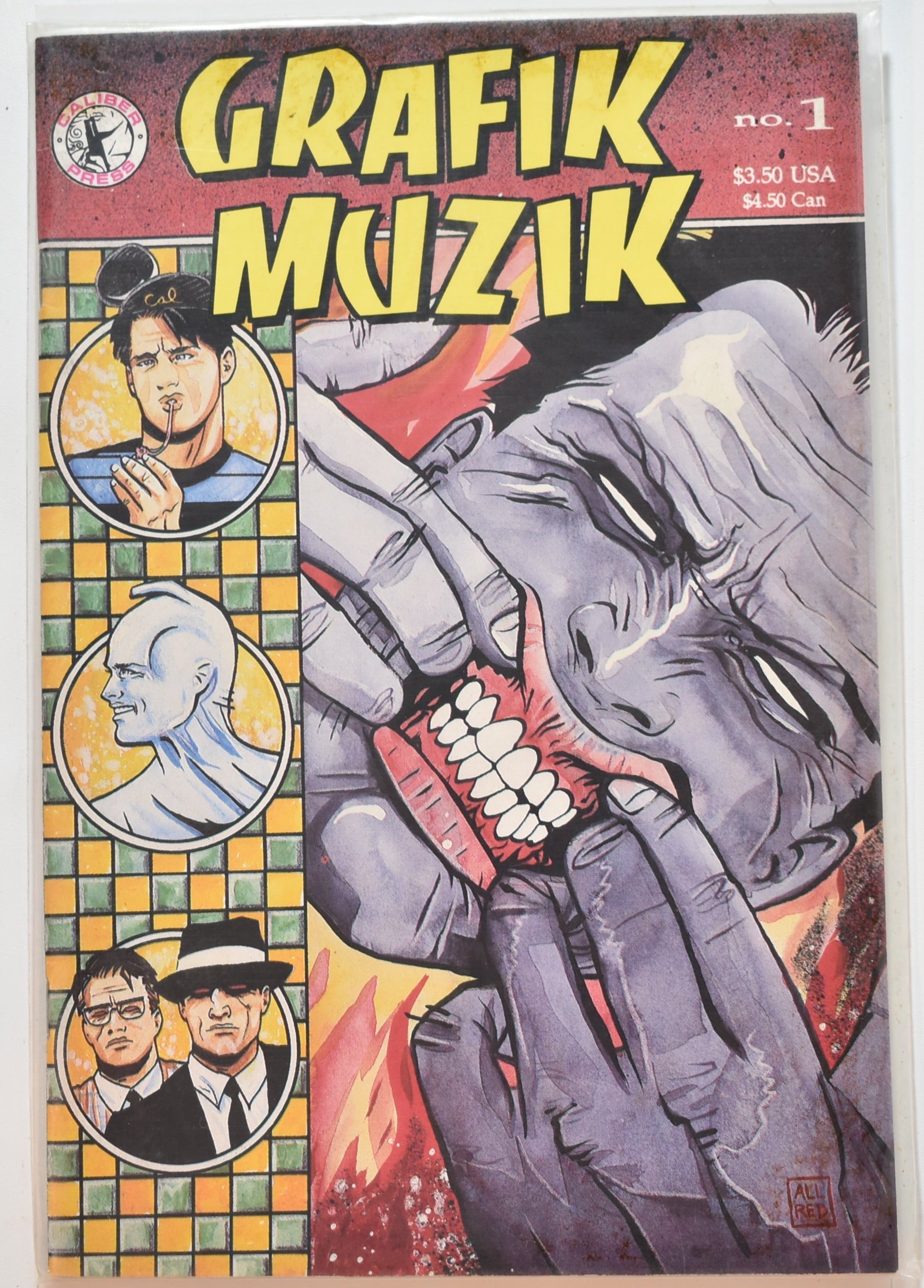 Grafik Müzik No. 1 Comic Book (1990) GRAFIK MUZIK #1 1st Appearance Michael Aldr
