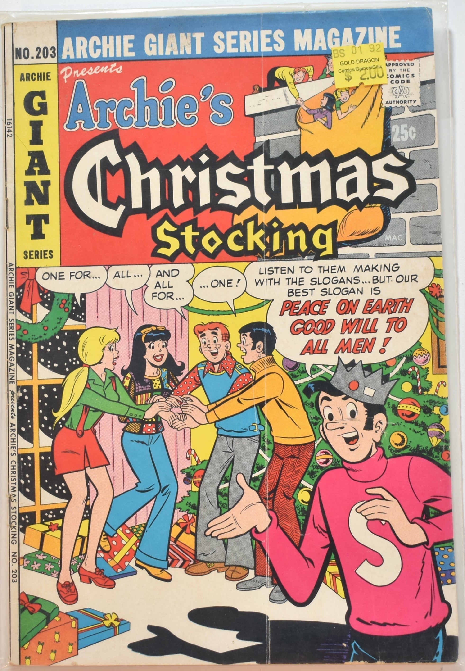 Archies Christmas Stocking Comic Book No. 203