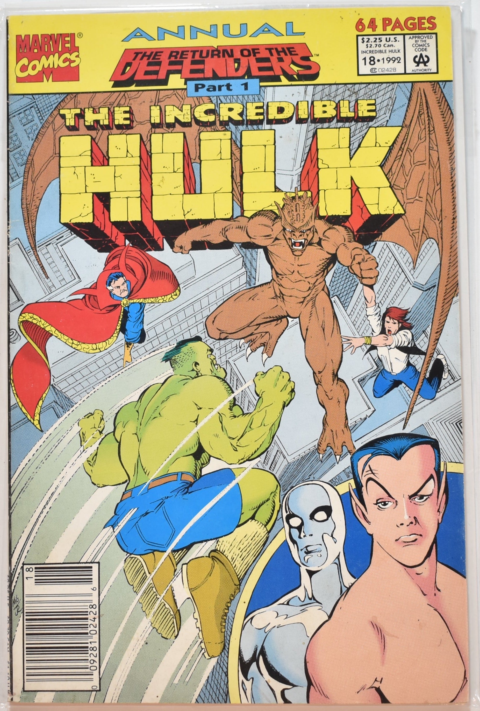 The Incredible Hulk Annual Comic Book Part 1 #18 Marvel Comics