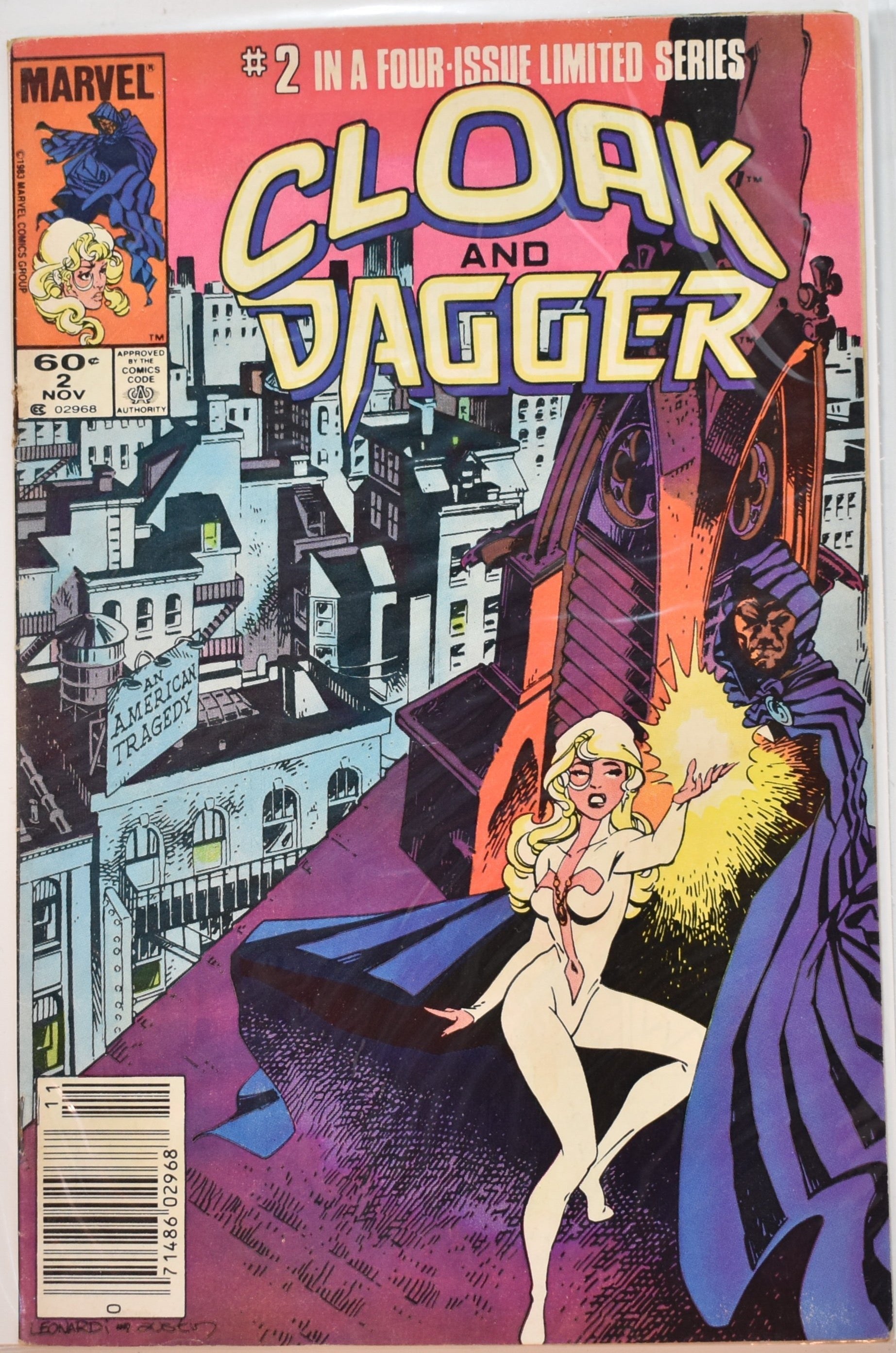 Cloak and Dagger Nov 2 Marvel Comics Comic Book