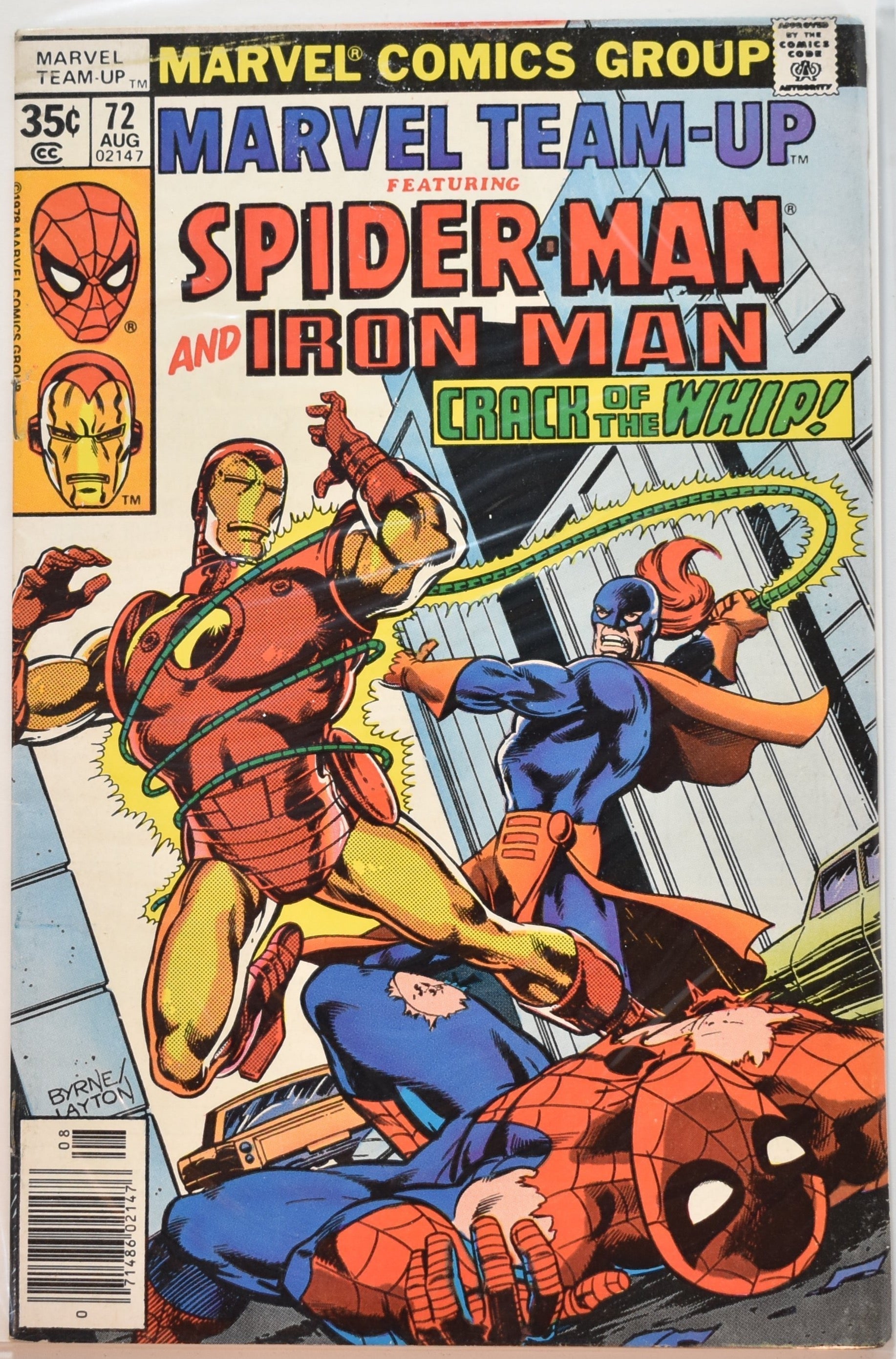 Spider Man and iron man Marvel Team Up 72 Comic Book