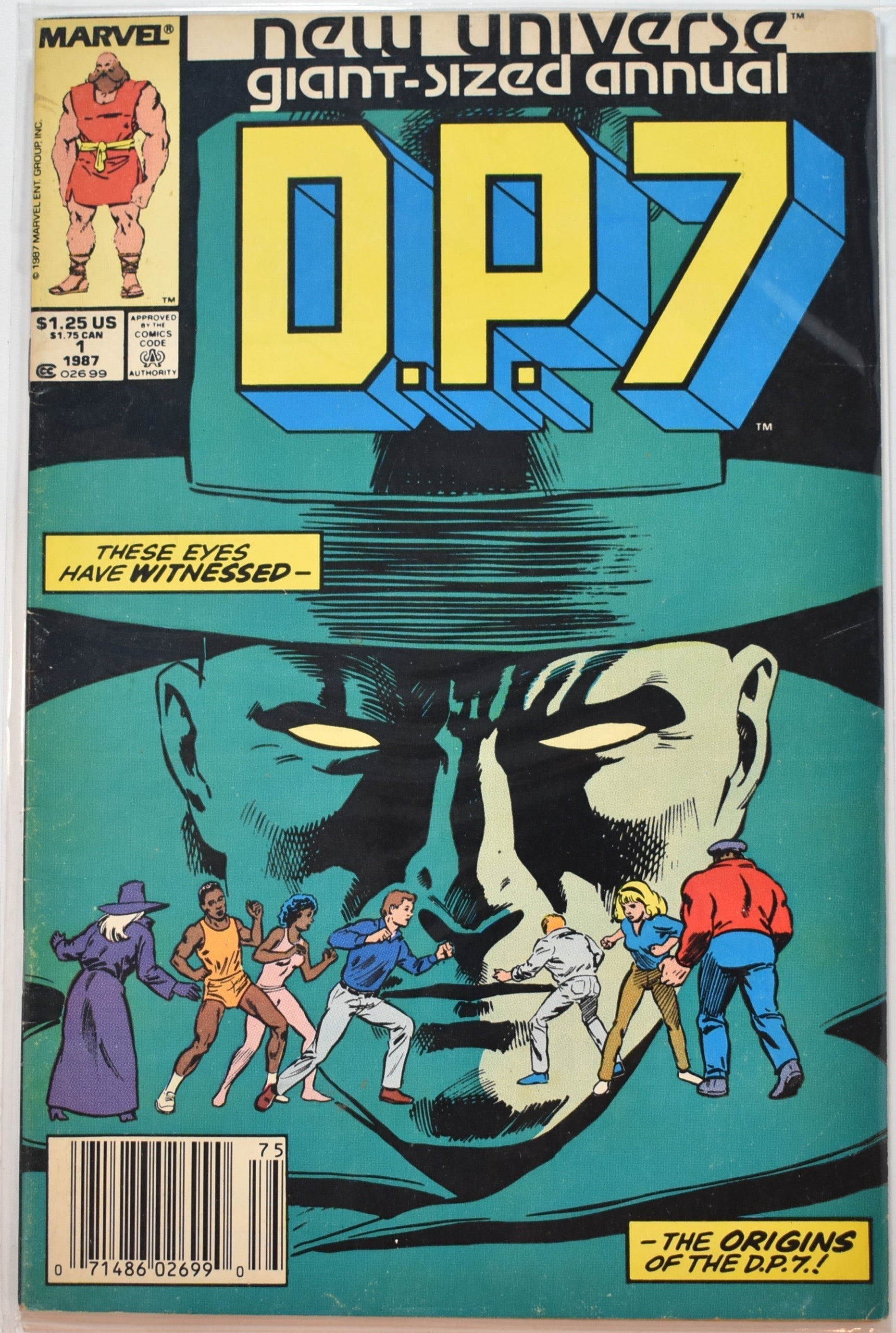 DP7 New Universe Giant Size 1 1987 Marvel Comic Books