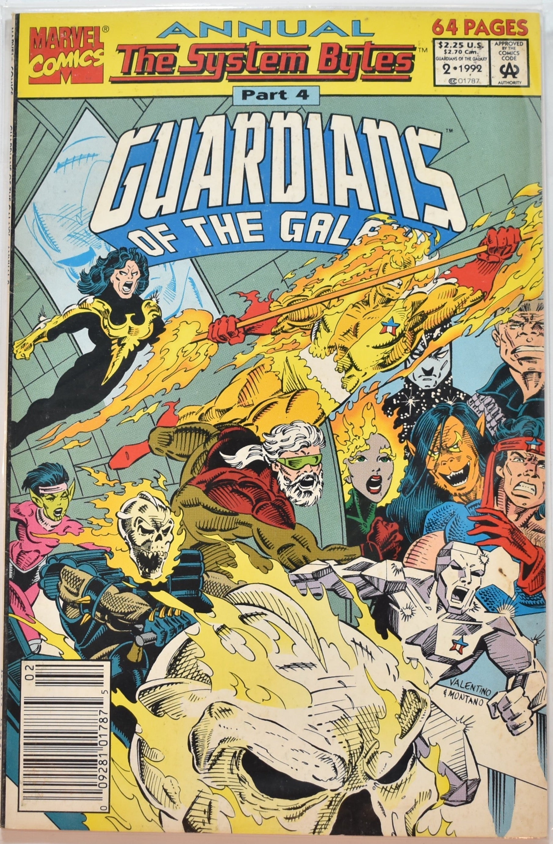 Guardians of the galaxy Part 4 Annual comic book 2 1992 Marvel Comics