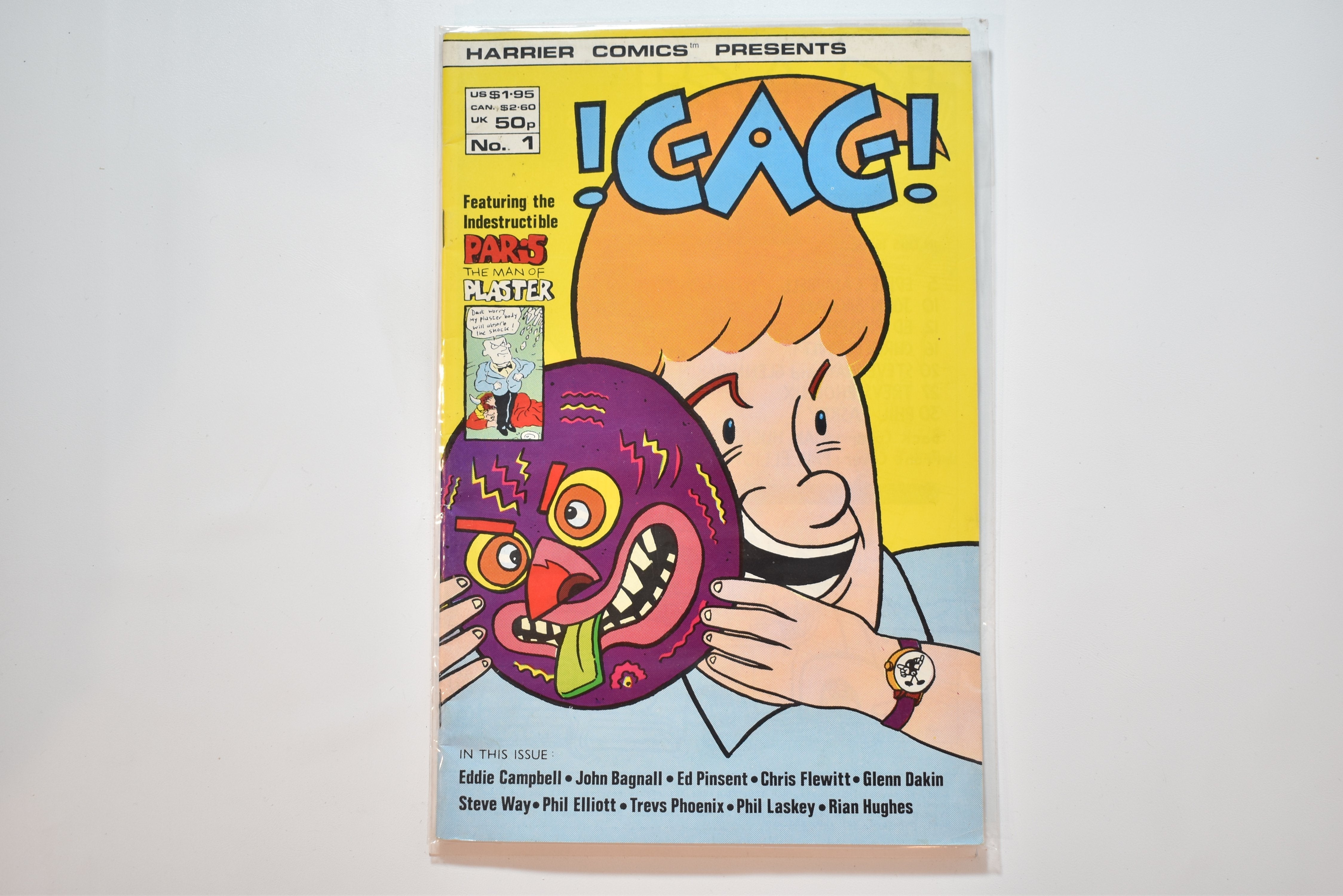 CaC No. 1 Comic book harrier comics the man of plaster